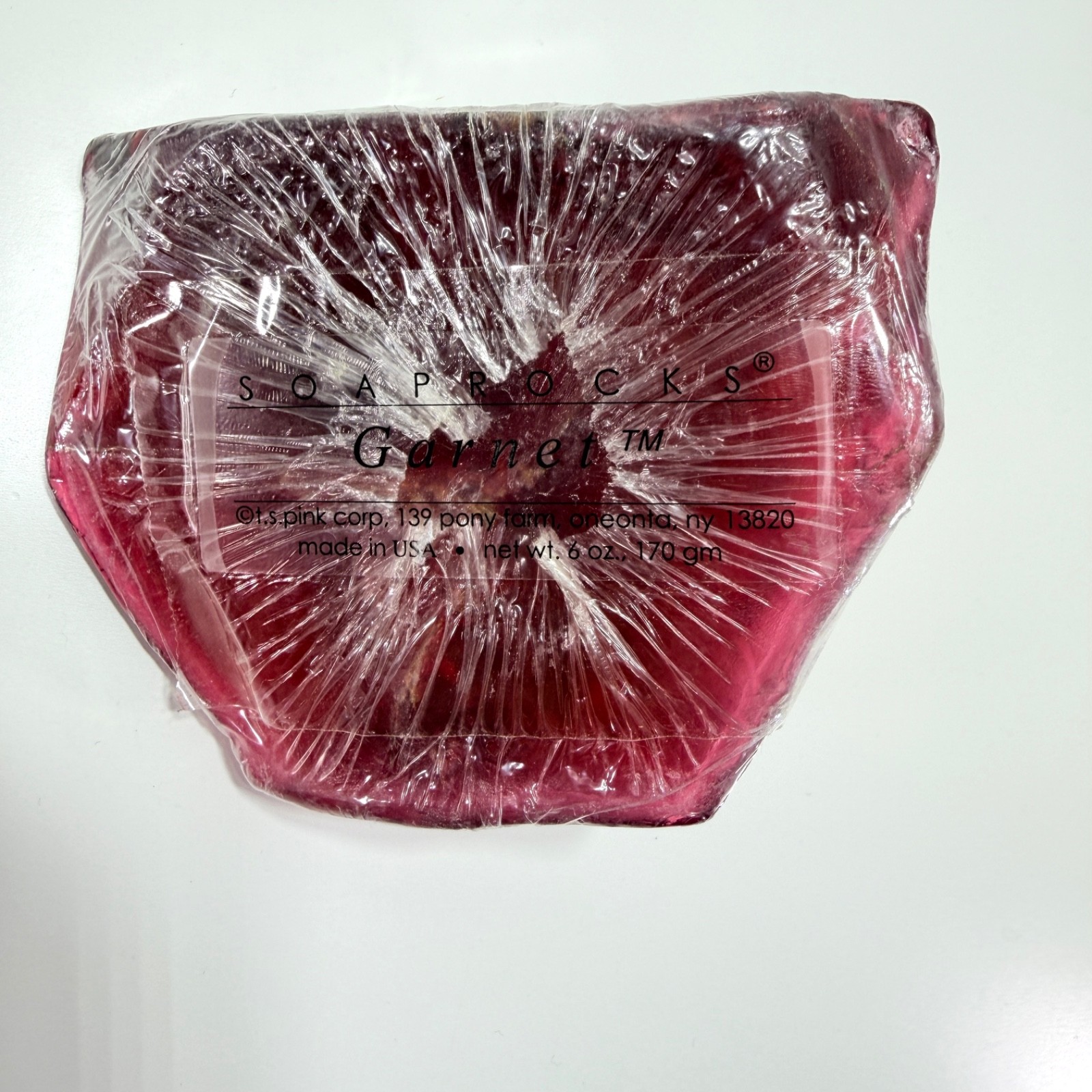 Soap Rocks January Birthstone – Red Garnet – 6oz / 170g – made in USA – Sealed