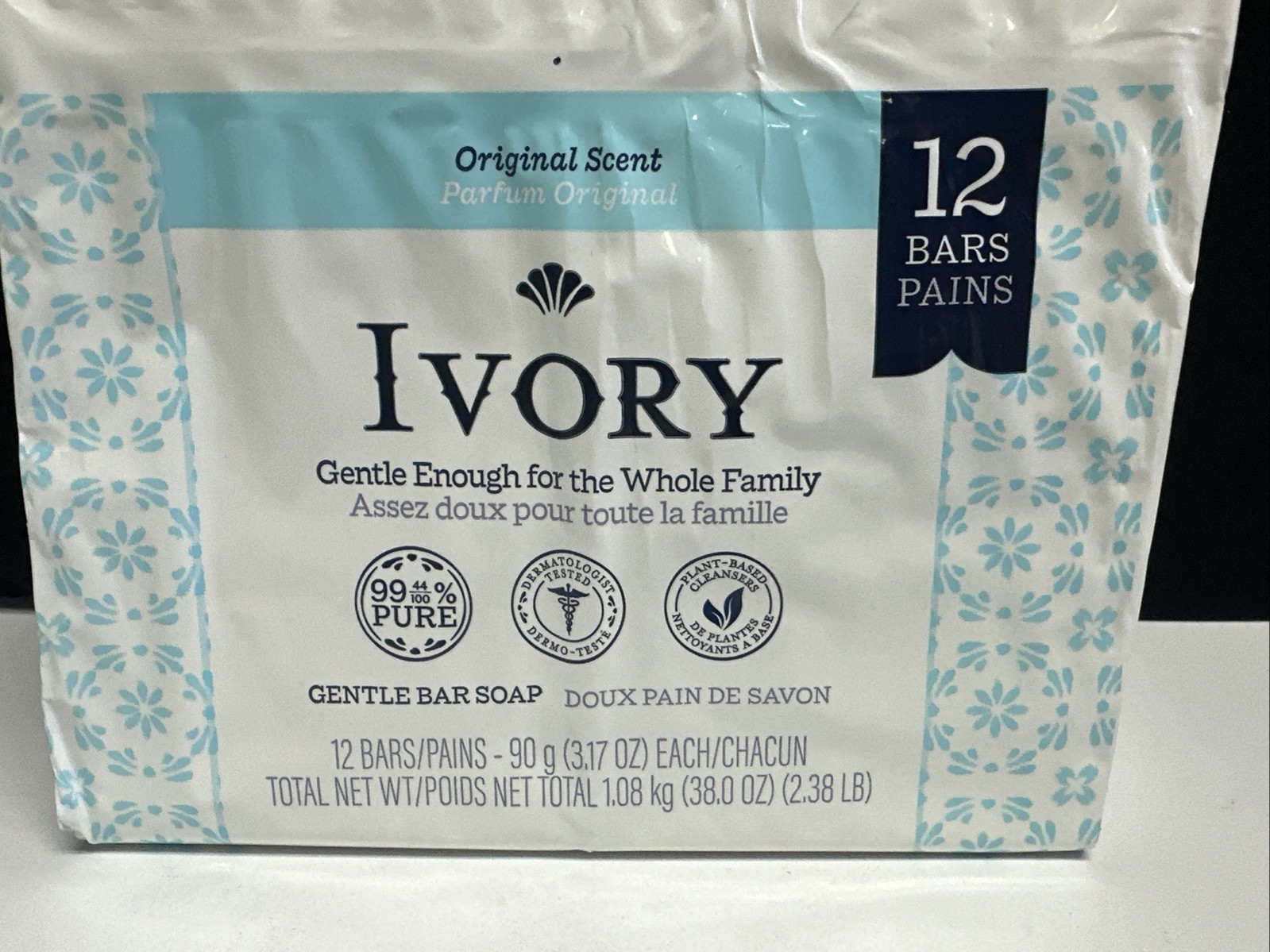 (4) 12 PACKS Ivory Bar Soap Original Scent 48 BARS TOTAL, 3.17 oz Each