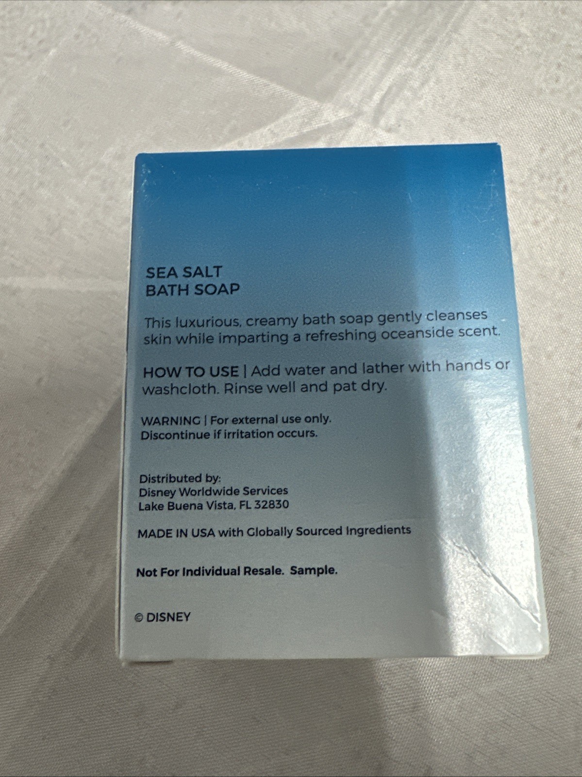 Disney Resorts SEA SALT Bath Soap 4 X 1.5oz Bars – New In Box