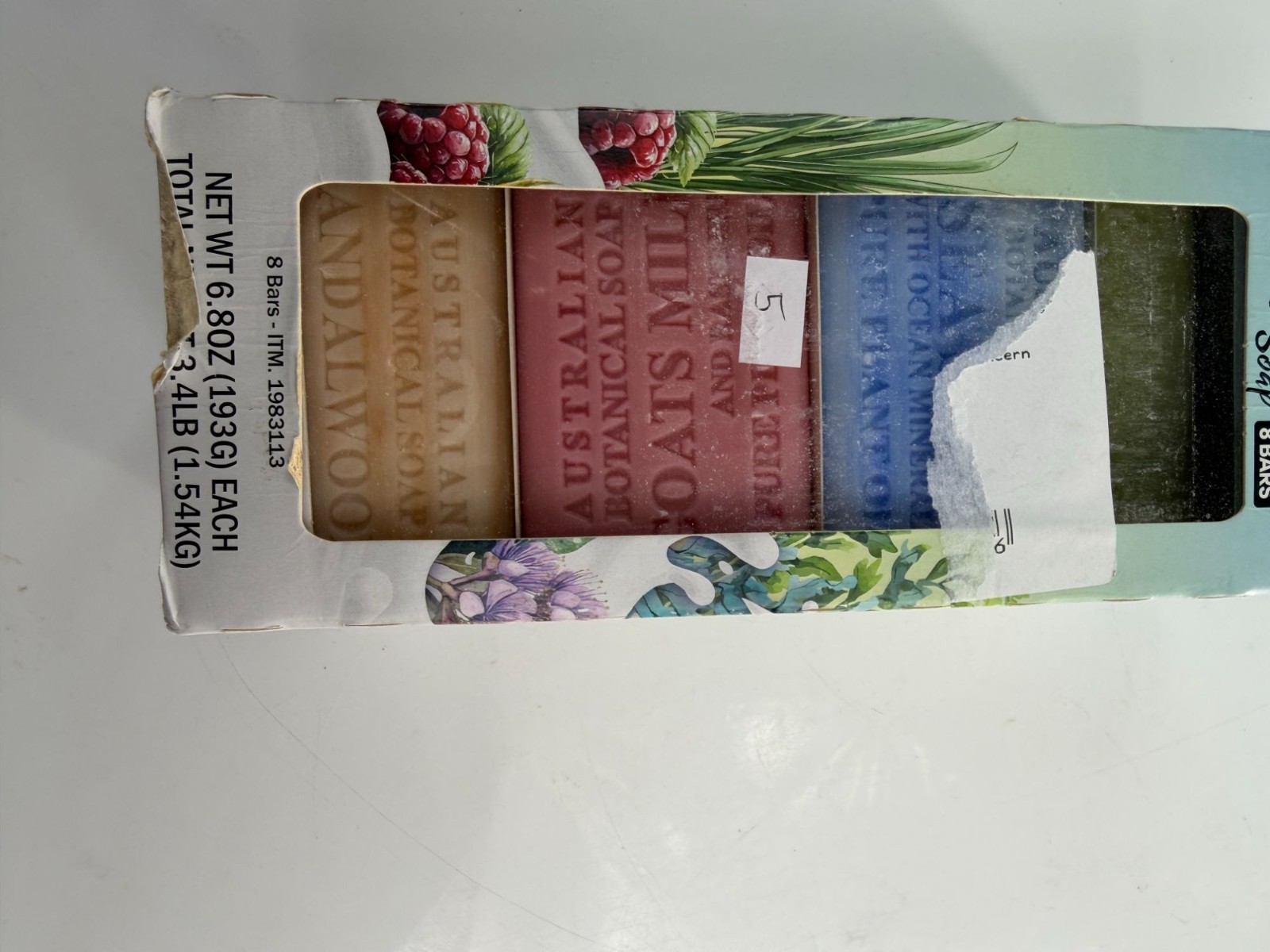 Botanical Australian Soap Gift Set 7 Bars Natural Soap Collection Lemongrass Goa