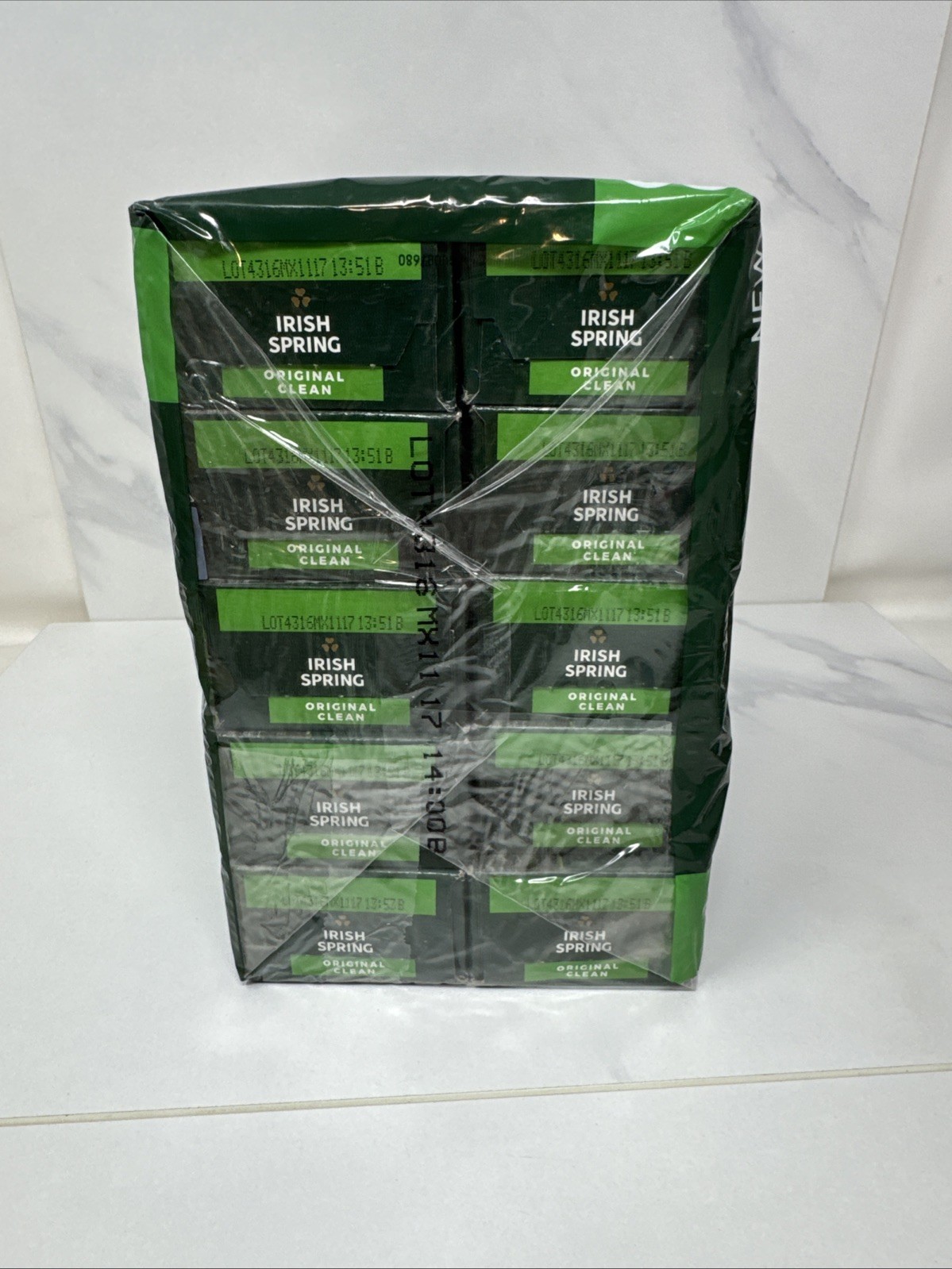 Irish Spring Bar Soap Original Clean 4 oz 20 count Deodorant Soap With Flaxseed
