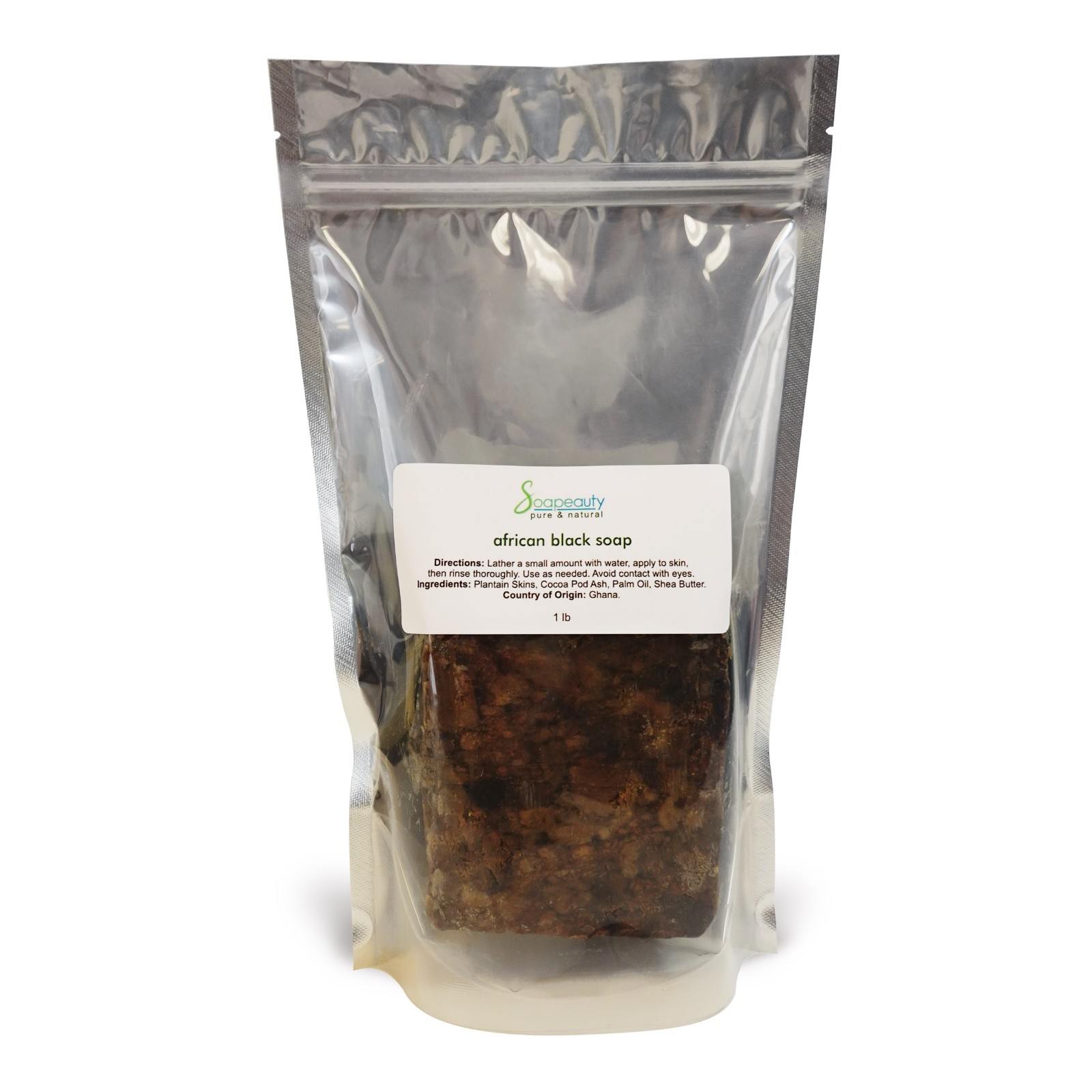 AFRICAN BLACK SOAP raw natural GHANA unrefined GRADE A