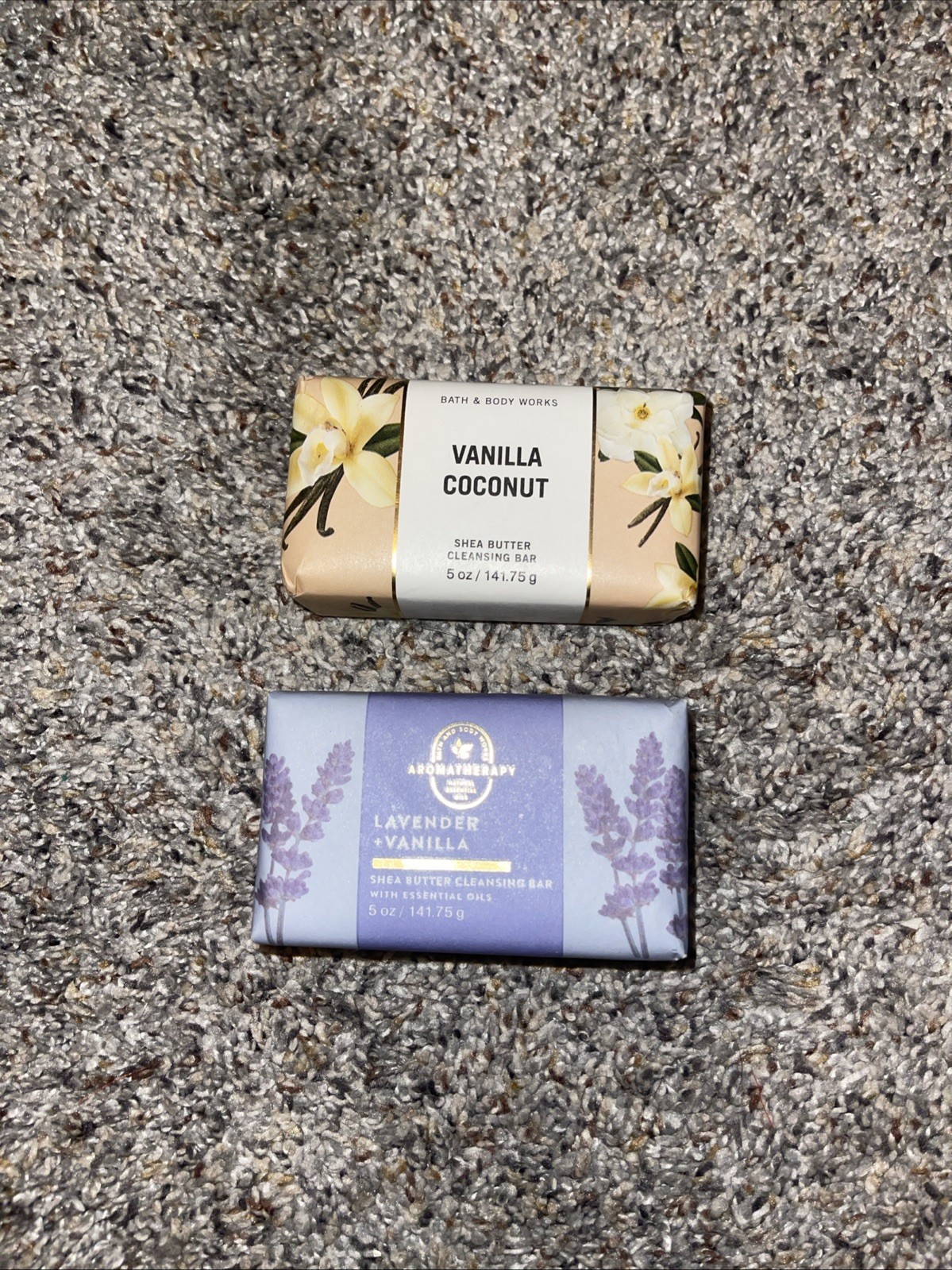 Bath & body Works vanilla Coconut And Lavender Vanilla Shea Bar Lot Of 2