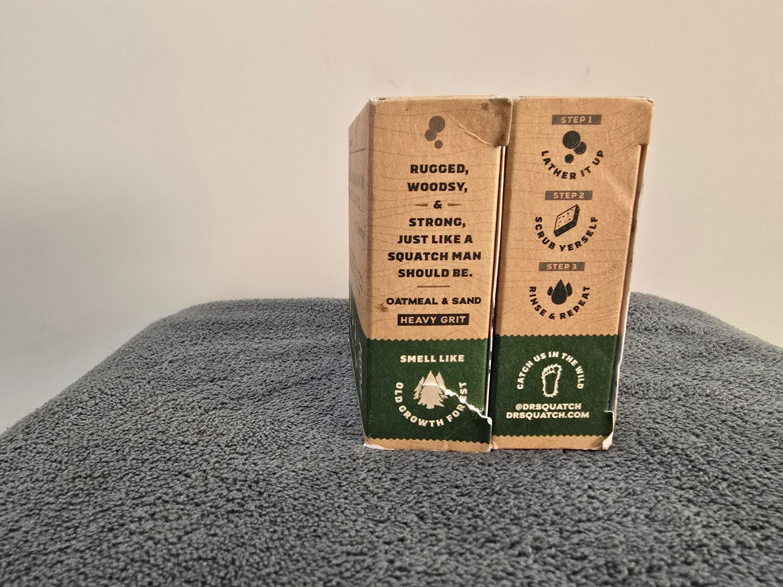 (2) Dr. Squatch Pine Tar ~ Heavy Grit Bar Soap , 5 ounces