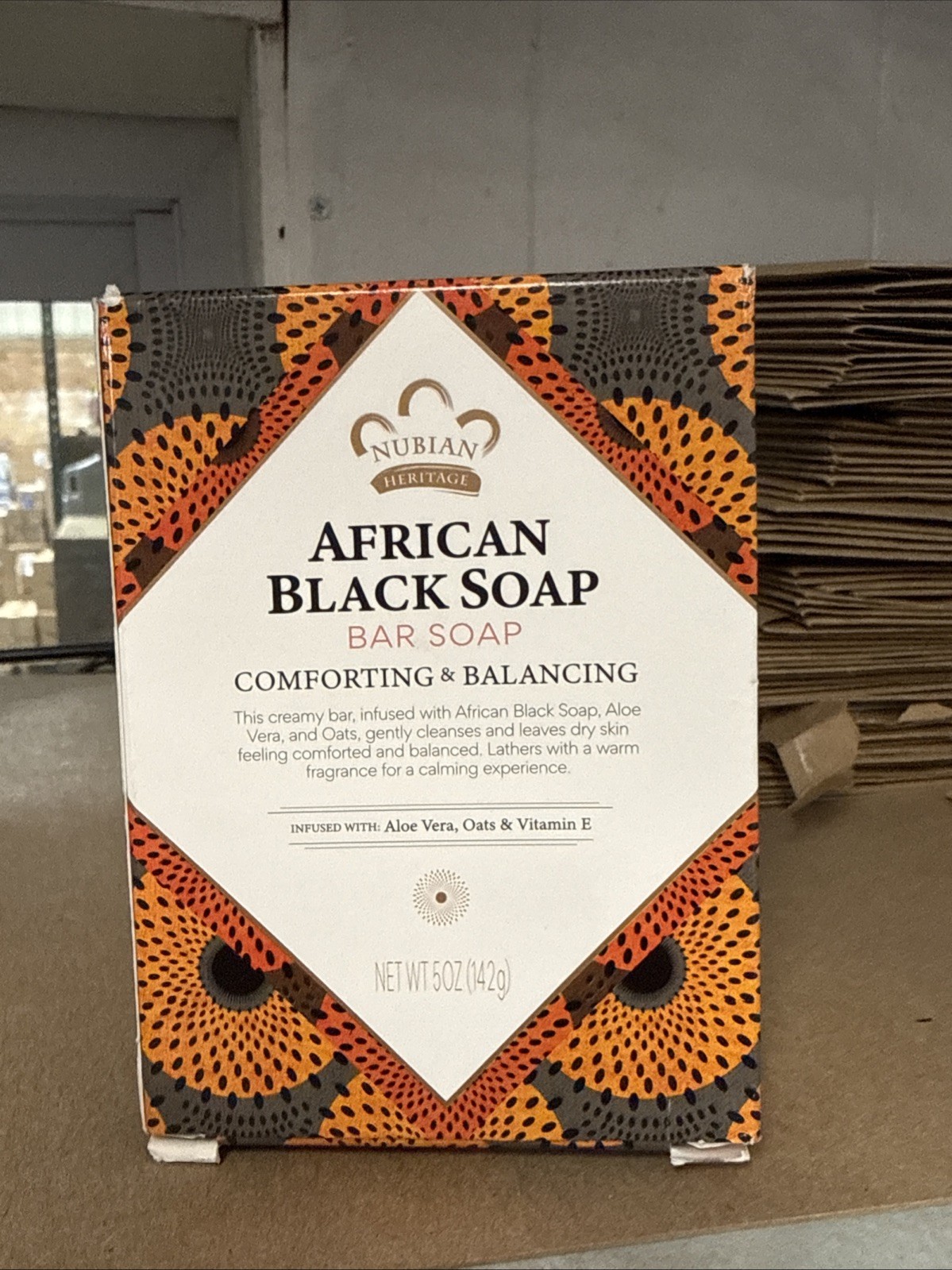 2 Pack -Nubian Heritage – Detoxifying & Balancing African Black Soap Bar – 5 oz.