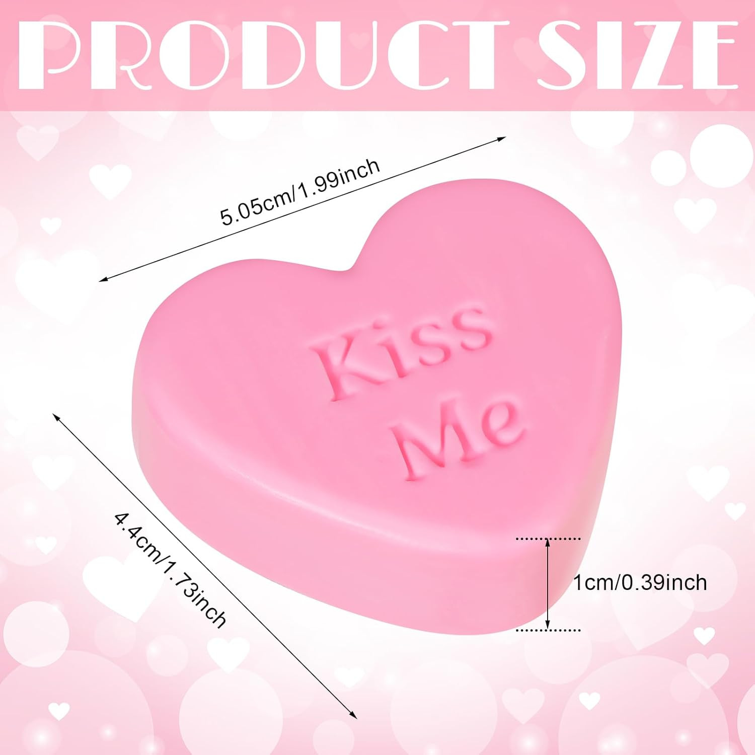 24 Pcs 2 Inch Valentine‘S Day Heart Soap Gift Colorful Soaps Wedding Party Favor