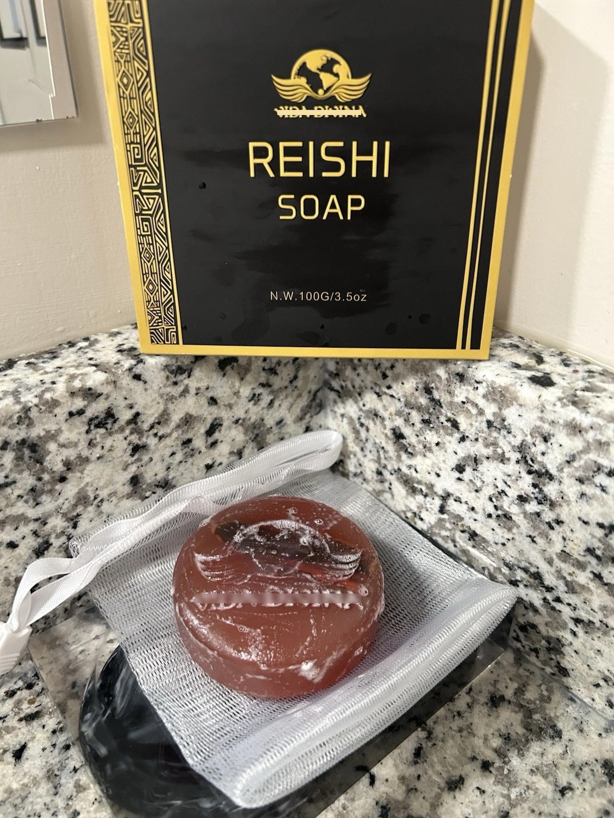 Reishi Soap Herbal Extract Moisturizing Cleansing Bar 3.5 oz NIB🚚From USA🚚
