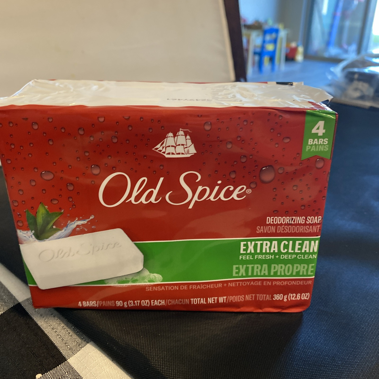 Old Spice Deodorant Soap Extra Clean 4 Bars New