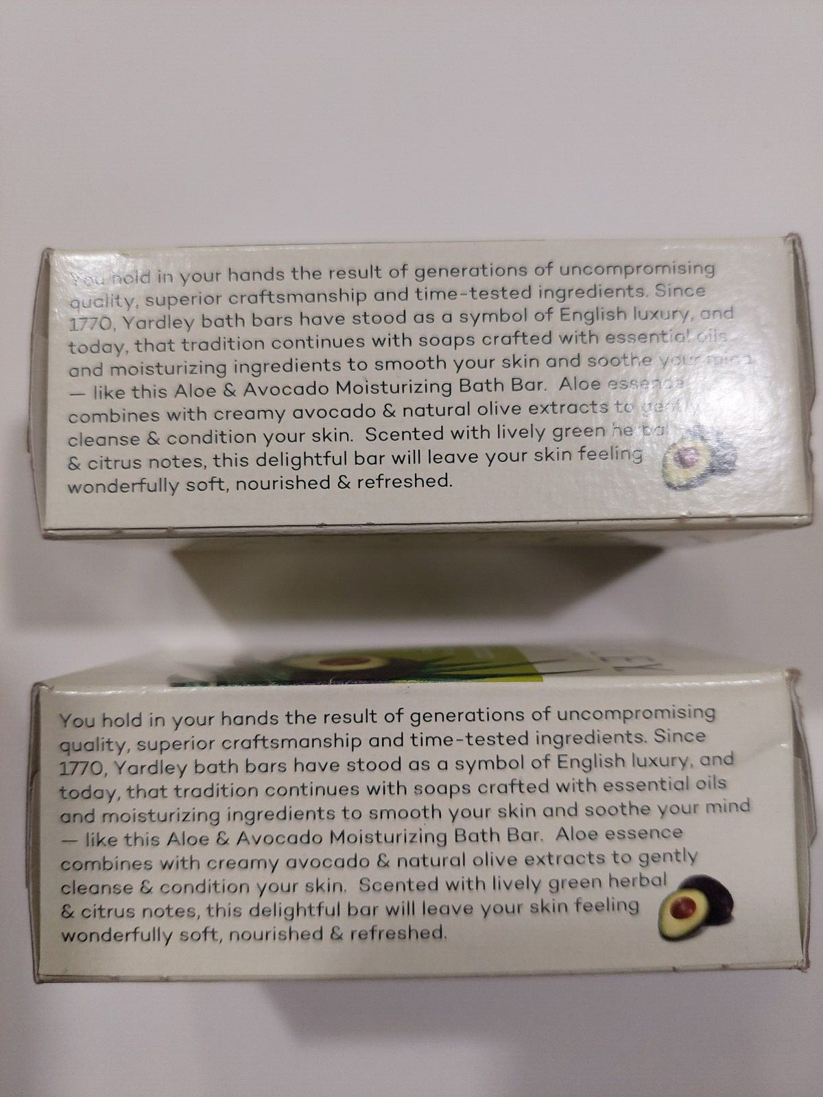 Yardley London Aloe and Avocado Moisturizing Bath Bar 4.25 oz Pack Of 2