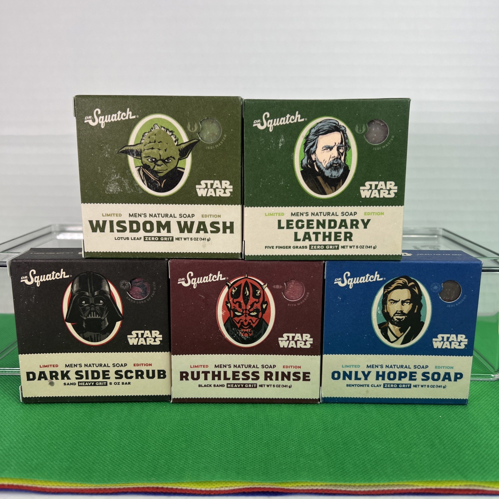 DR. Squatch Limited Edition Star Wars Soap, Zero & Heavy Grit (5Bars) 5 OZ Bars