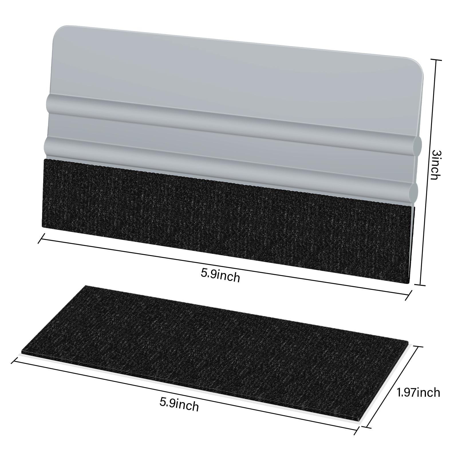 Arayker 10 Pack Vinyl Wrap Squeegee Tool 6 Inch Felt Edge Squeegee | Window F…