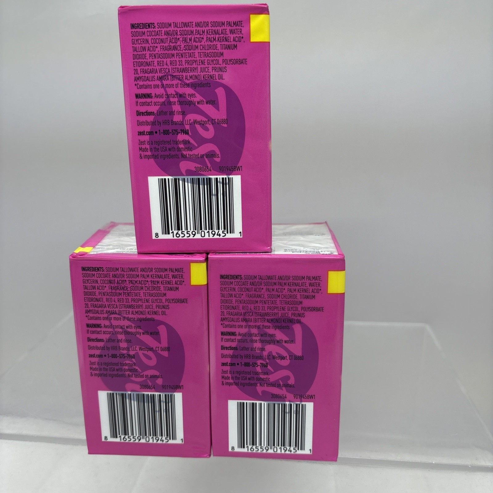 6 X Zest Lush Orchid & Almond Oil Moisturizing Bar Soap 4.12 Oz – 3PKS X 2EA B66