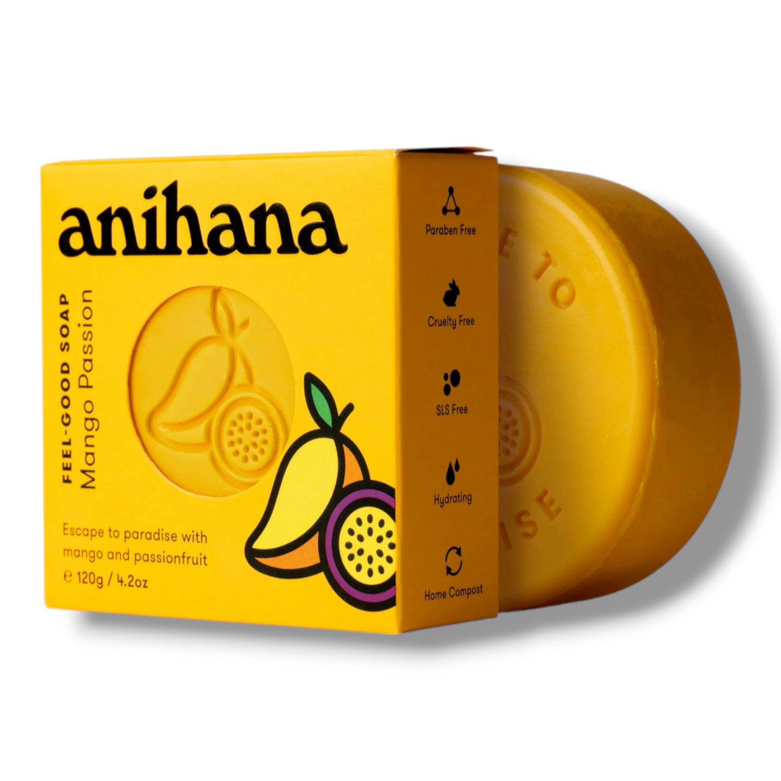 Anihana Feel-Good Soap Mango Passion for All Skin Types 4.2oz
