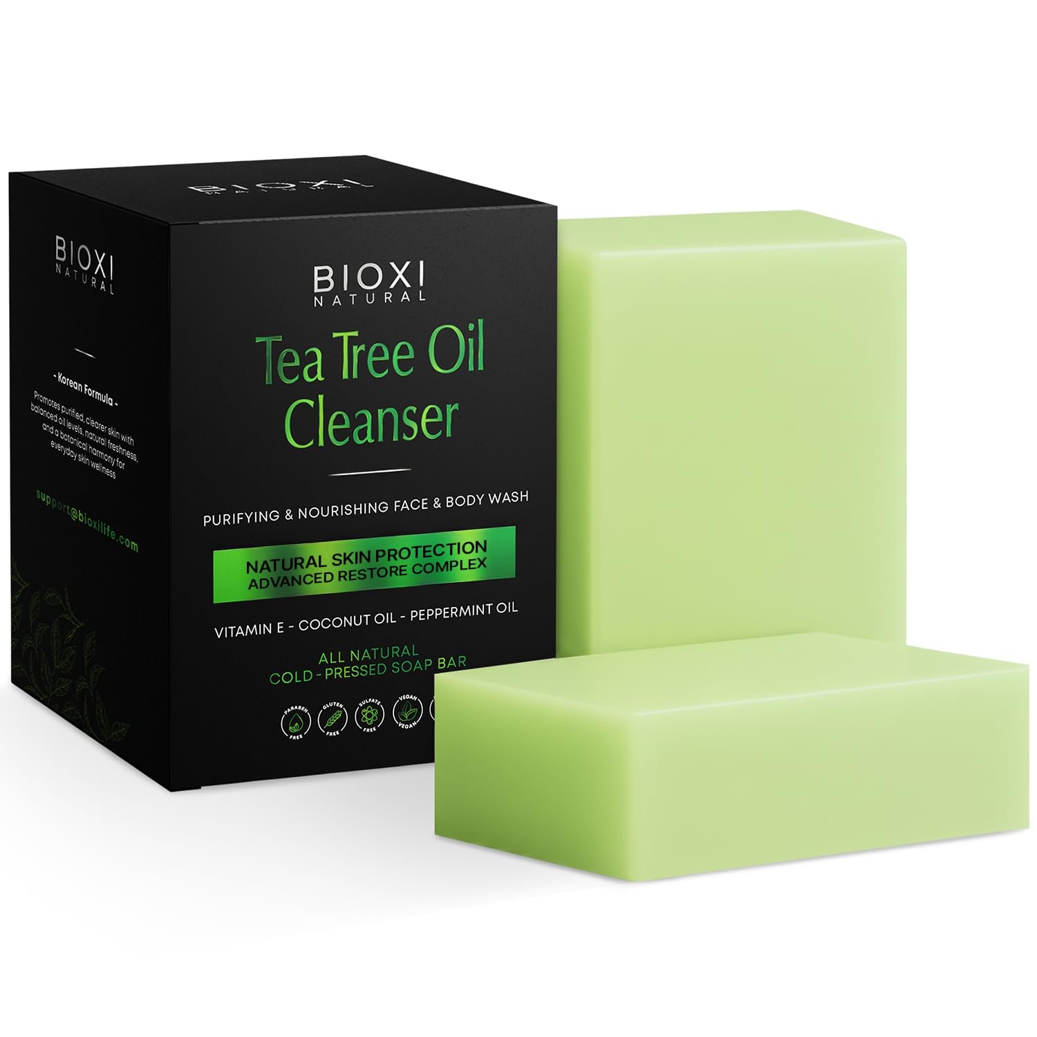 Tea Tree Oil Soap Bar – Advanced Restore & Deep Cleansing, Exfoliation & Natu…