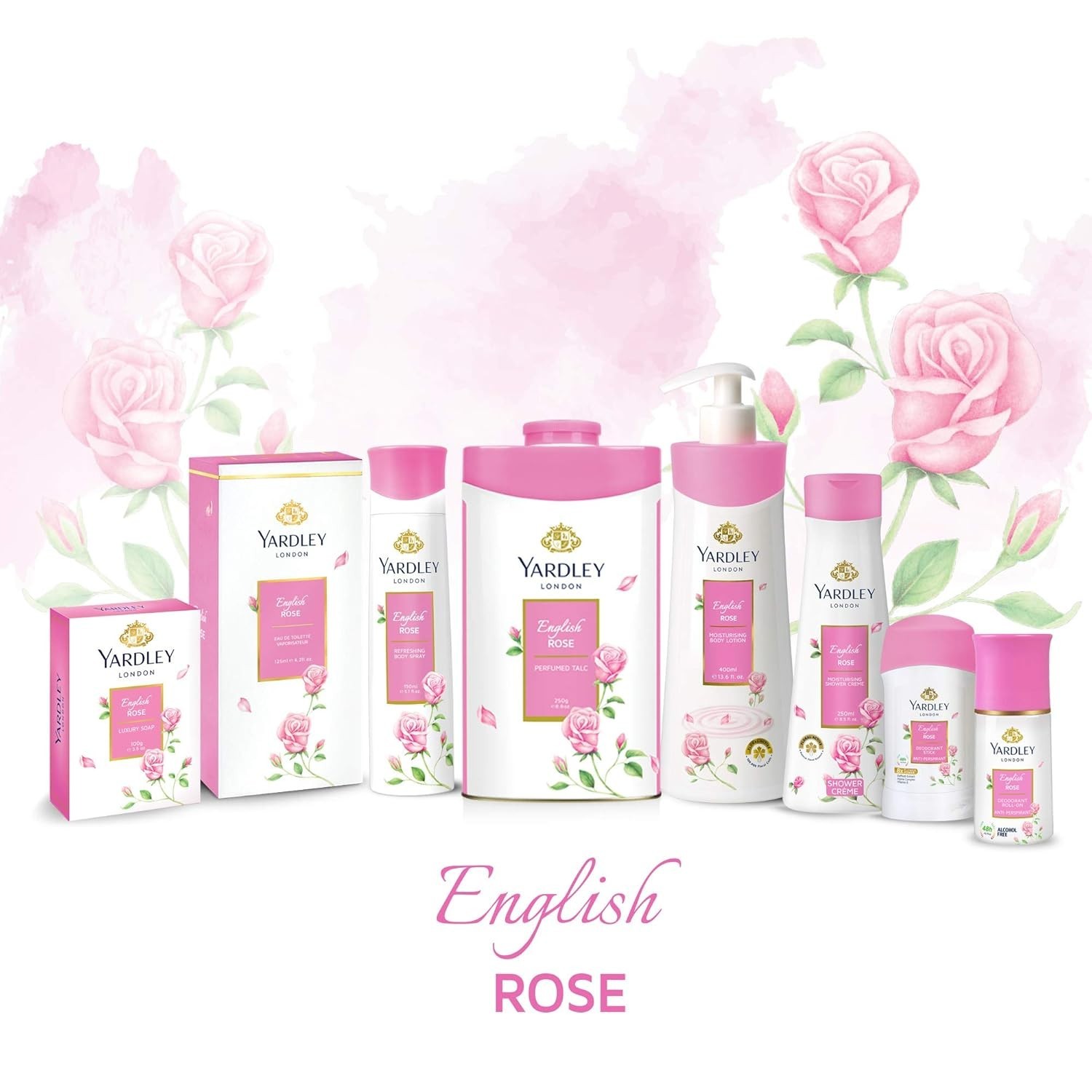 Yardley London English Rose Luxury Soap Set Triple Milled 10.5 Ounces