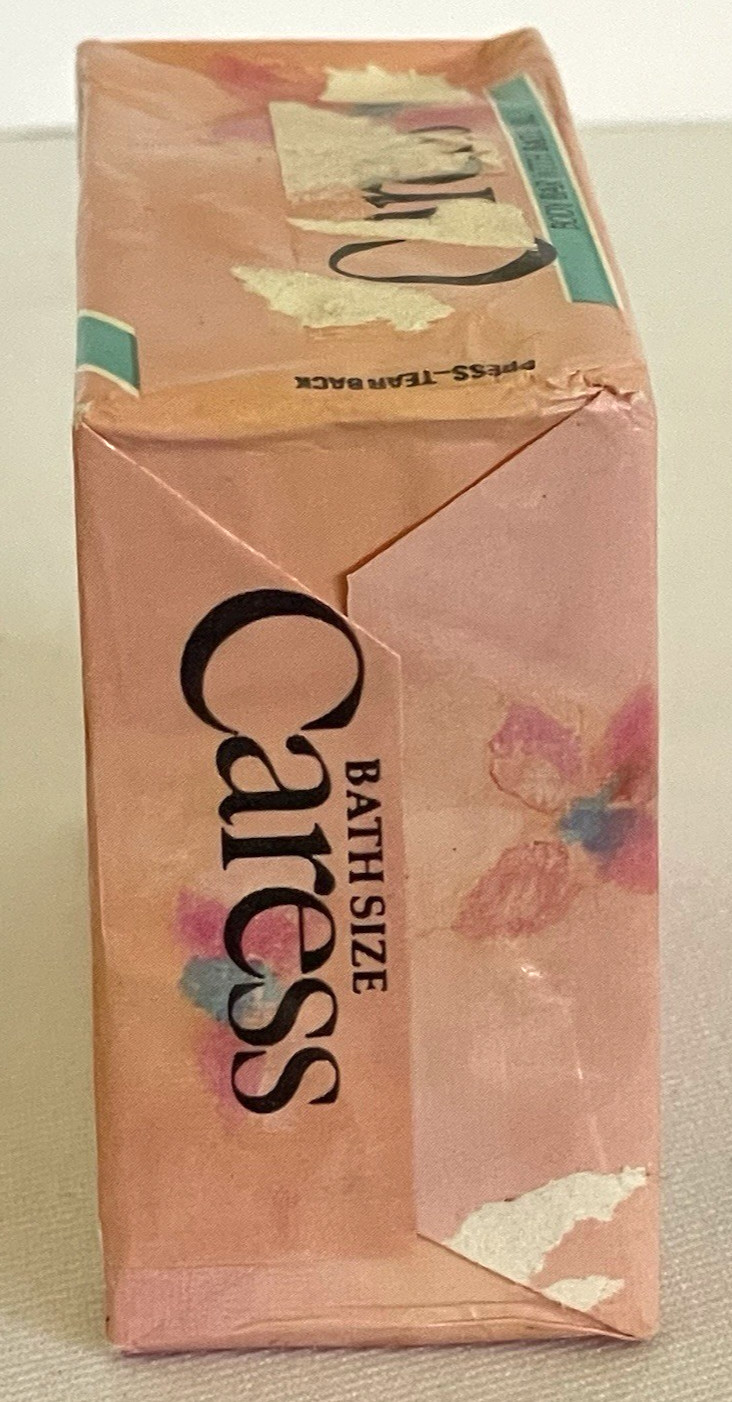 Vintage 1988 Caress Body Bar Soap with Bath Oil 4.75 oz One Bar