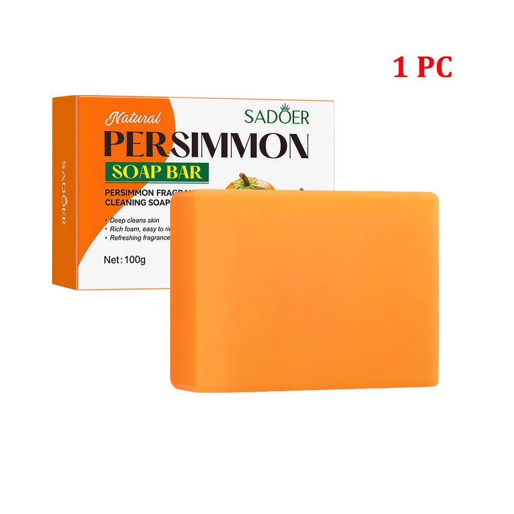 1~10PCS SADOER Persimmon Soap Bar Body Odor Control Deodorant Soap for Men&Women