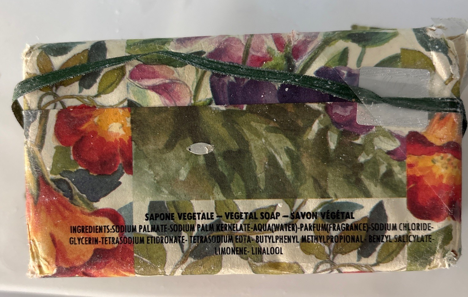 New Sapone Vegetale Handmade in Italy 10.5oz Bath Bar Soap Lot 2 Brezza/Primrose