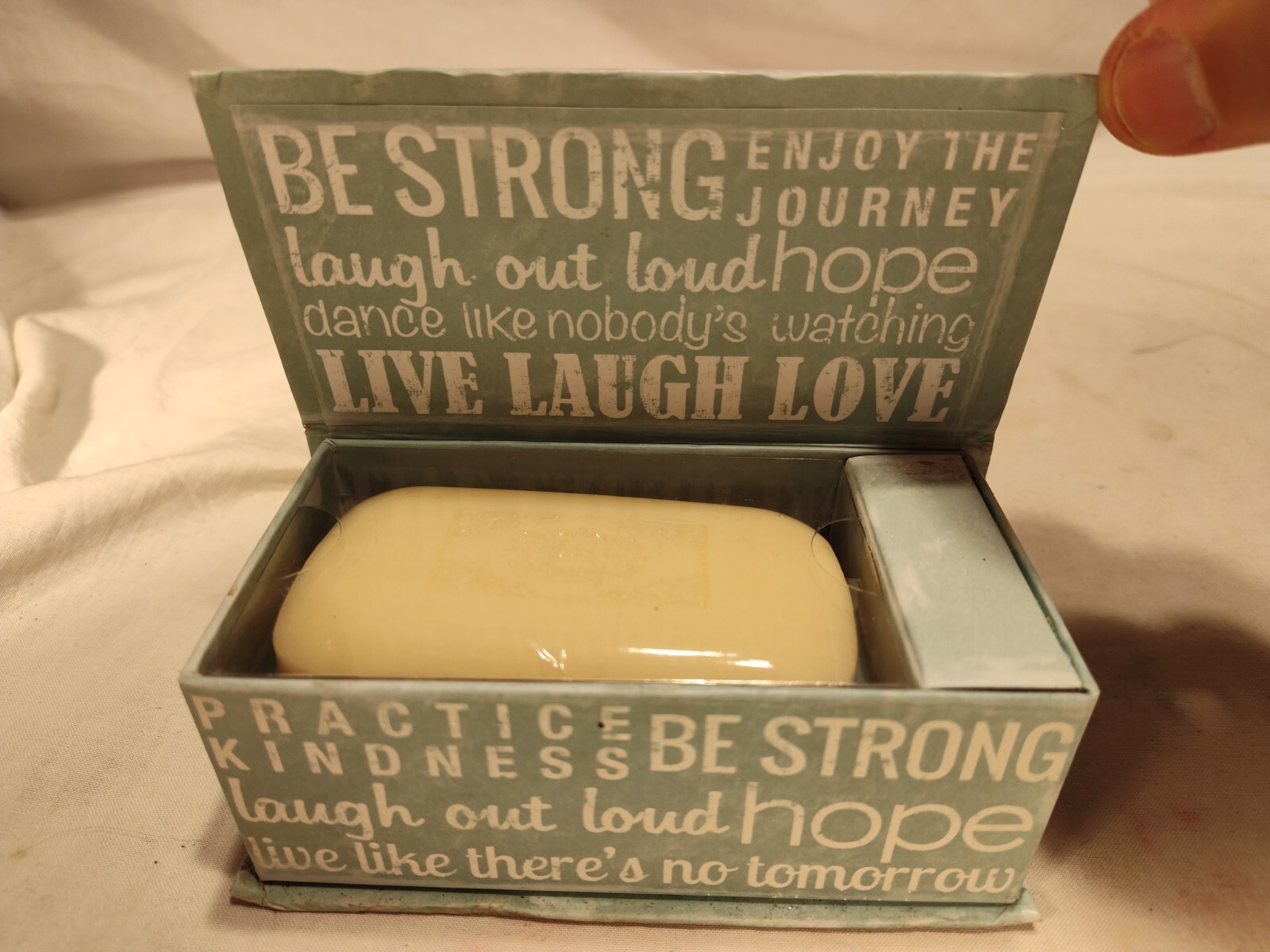 Punch Studio Green Tea Soap Bar Music Box Beethoven Ode To Joy Inspirational