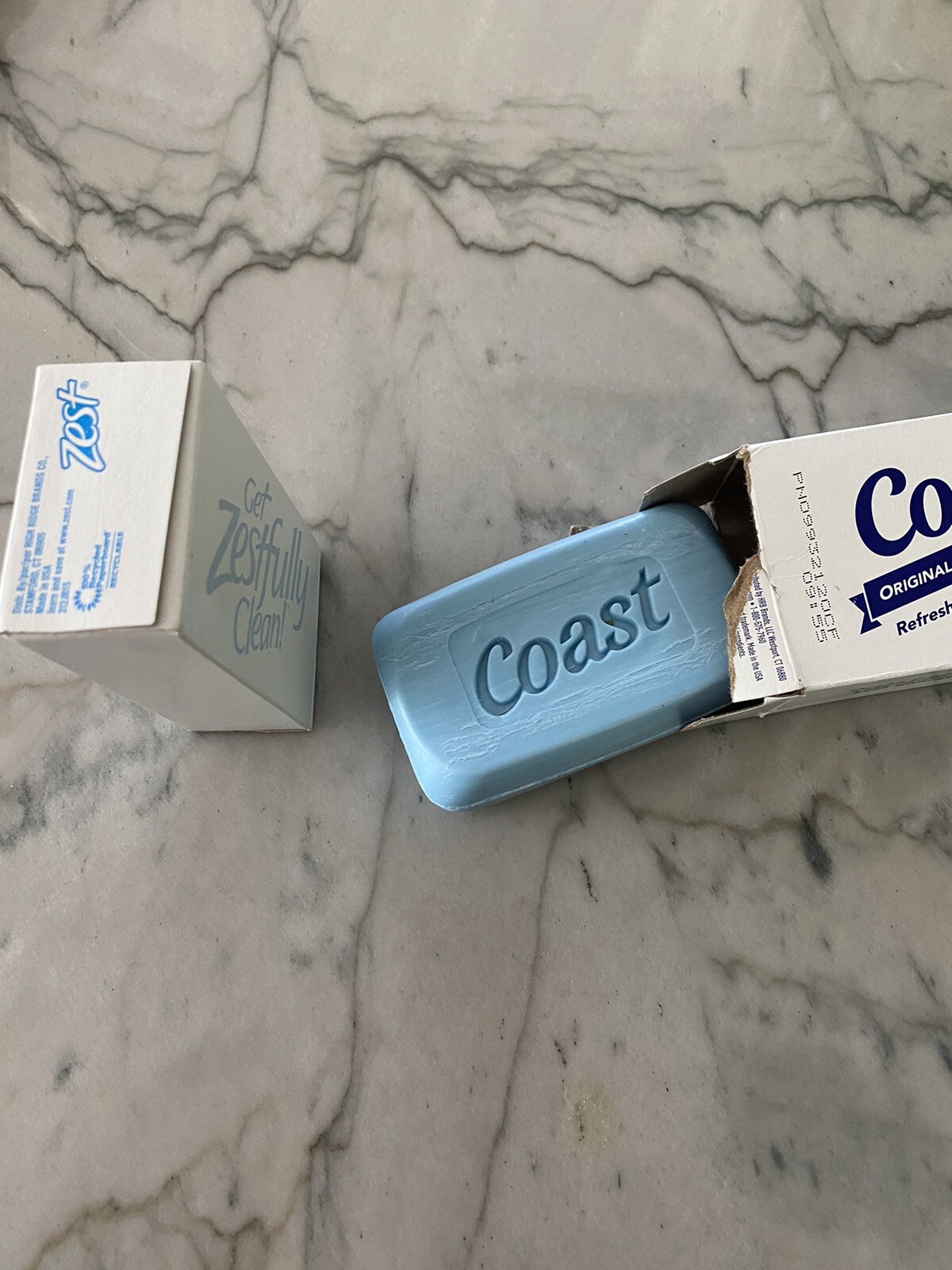 Vintage Zest Soap Bar Fresh 3.2 oz and Coast Bar Soap 4.12 oz. in Original Box