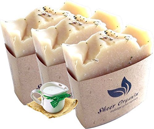 (3 Pack) Sheer Organix Luxury Rejuvenative Handmade Herbal Soap, 3.52 oz. / 100g