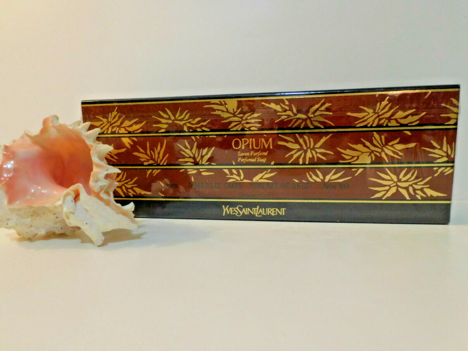 OPIUM PERFUMED SOAPS Yves Saint Laurent SEALED 9.9 oz Original Scent