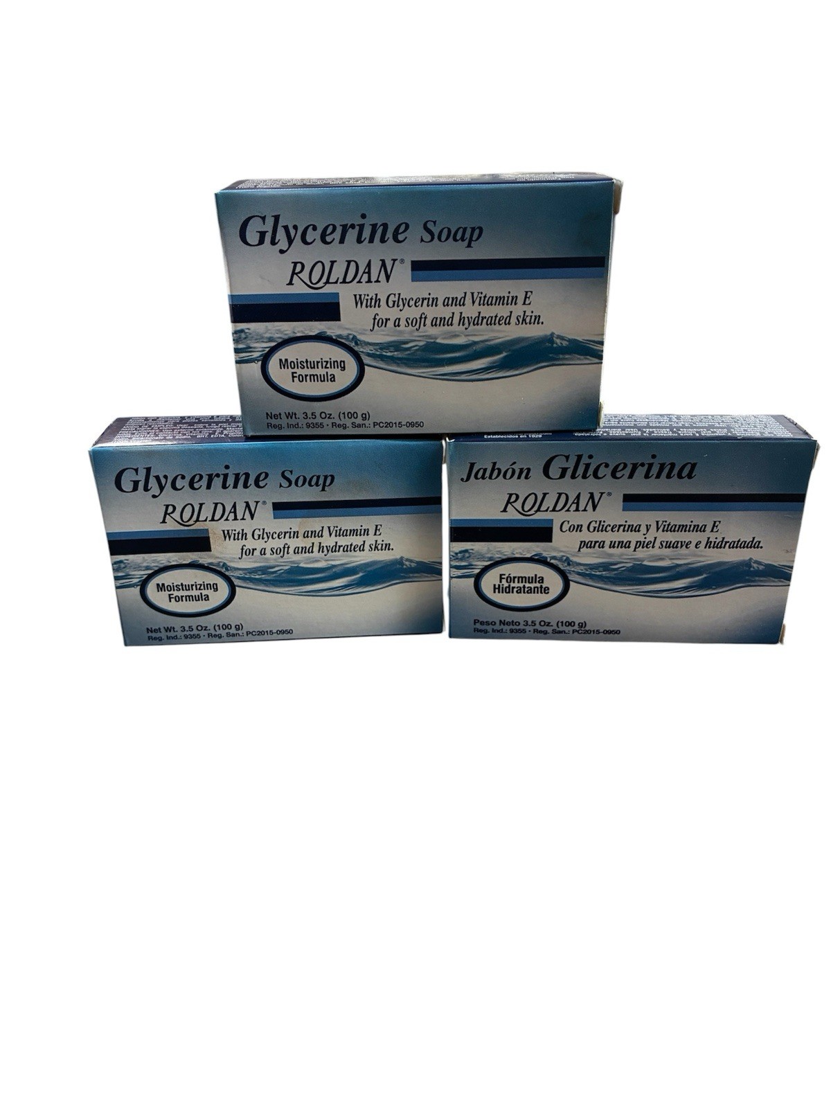 Roldan Glycerine Soap Vitamin E Moisturizing 3.5oz – Pack of 3 – Free Shipping