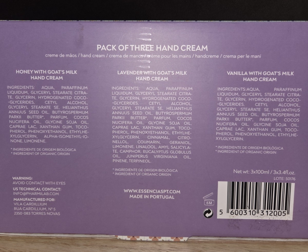 VILA CARDILLIUM Goats Milk Hand Lotion – Honey/Lavender/Vanilla Set 3.4 floz NEW