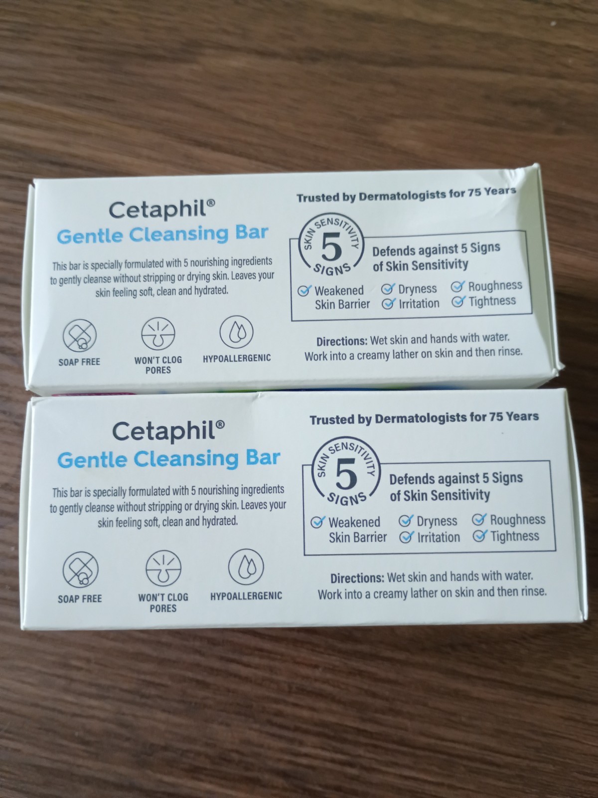 Cetaphil Gentle Cleansing Bar 4.5 oz (Pack of 2) Dermatologist Recommended NEW
