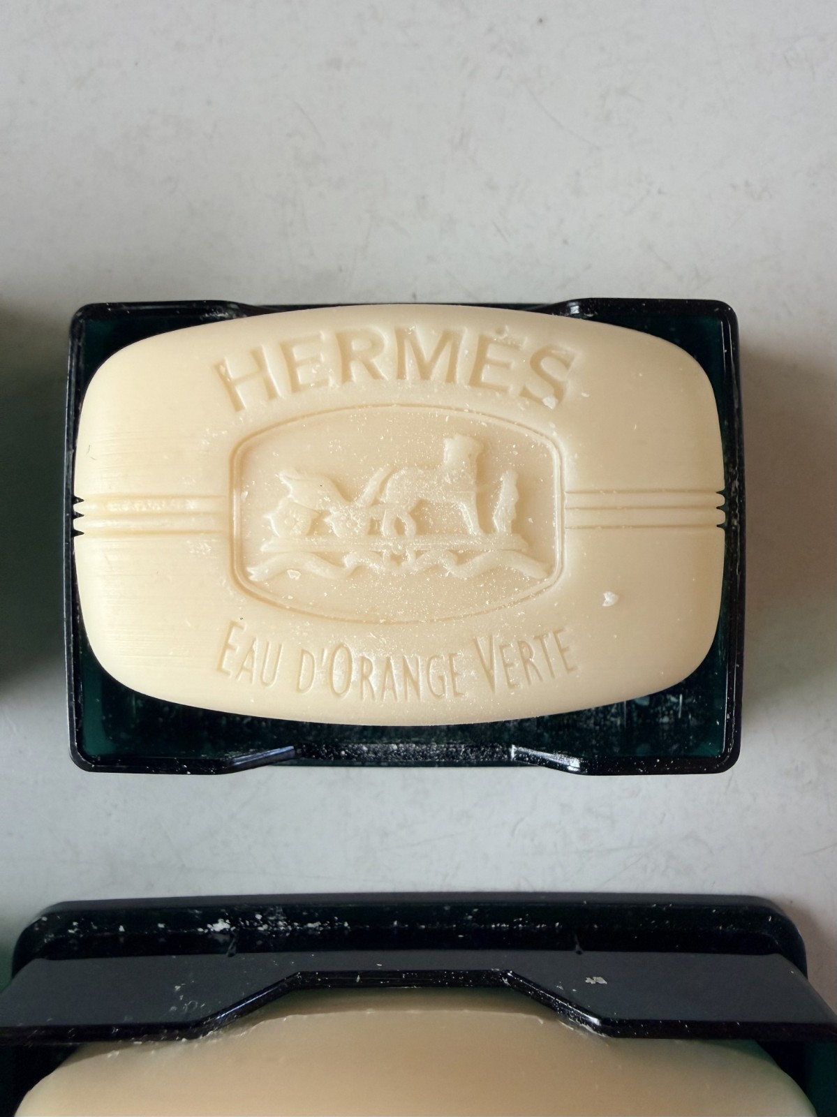 Hermès Eau d’Orange Verte Soap Lot of 2 NEW Vintage 1.7 oz & .8 oz Unused in Box