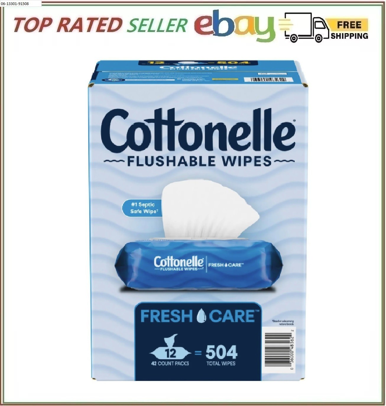 Cottonelle Flushable Wet Wipes, 12 Flip-Top Packs (42 wipes/pk., 12 pk.)