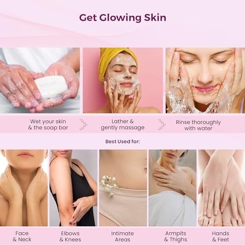 Kozicare Kojic Acid Glutathione Soap Pack 3 Tan Removal Glow Skin Bath Bars FS