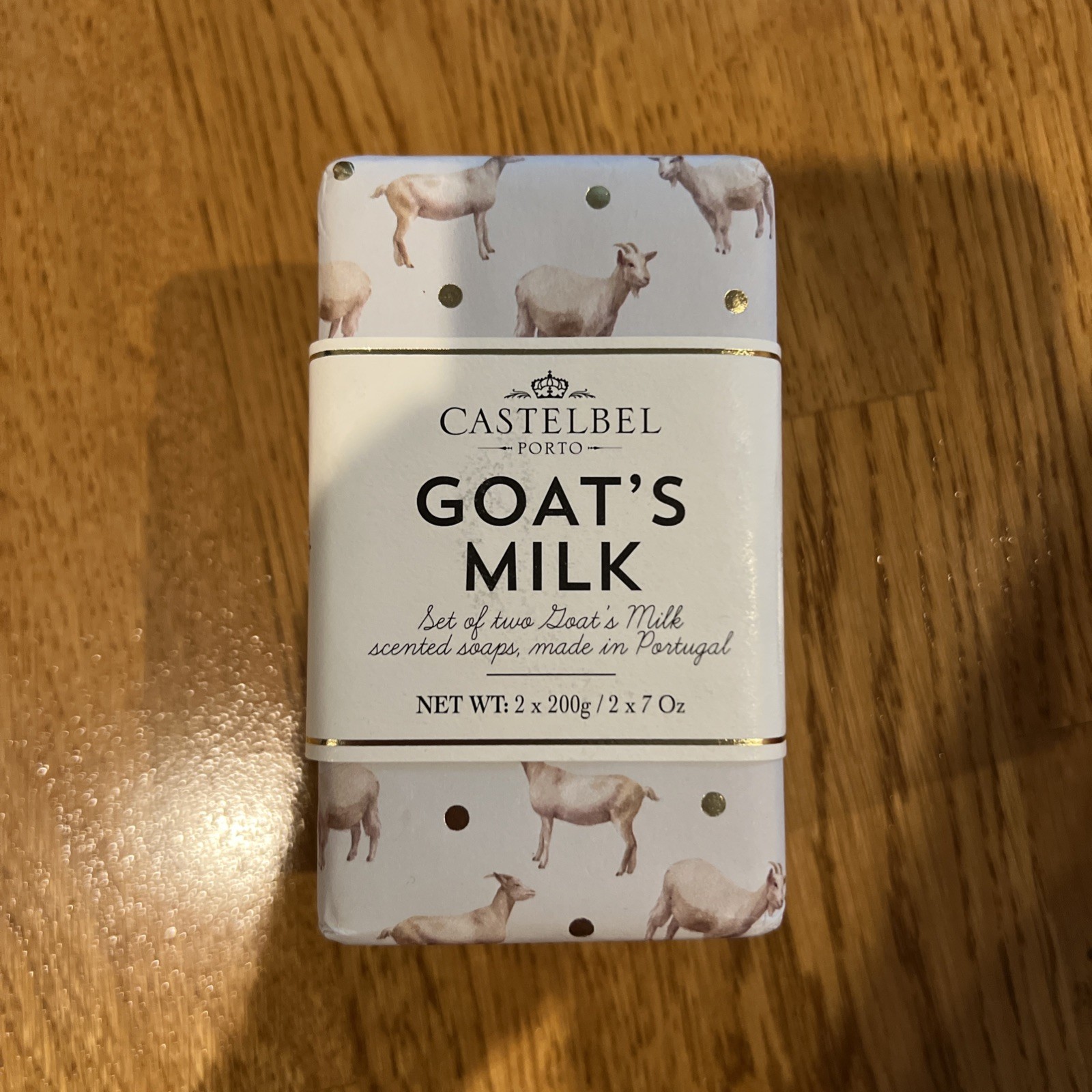 Castelbel Goat’s Milk Set of 2 Milk Scented Soap 2 x 7oz NEW