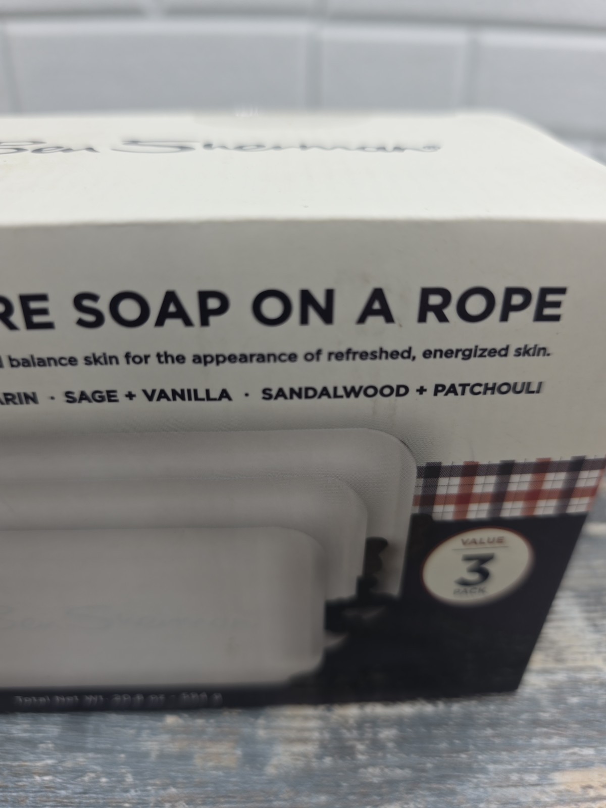 2-Ben Sherman Skin Care Soap on a Rope 3 Pack. Gifts for him.