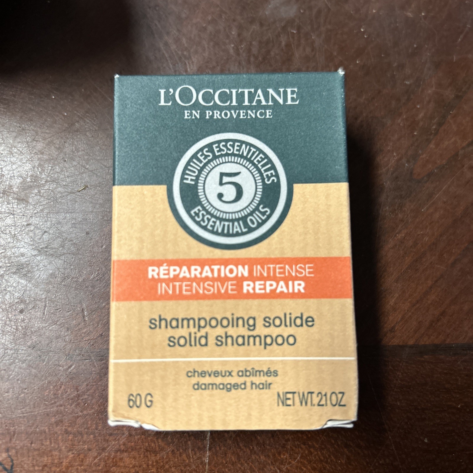L’OCCITANE Discontinued Intensive Repair Solid Shampoo Bar 2.1OZ /60G NEW