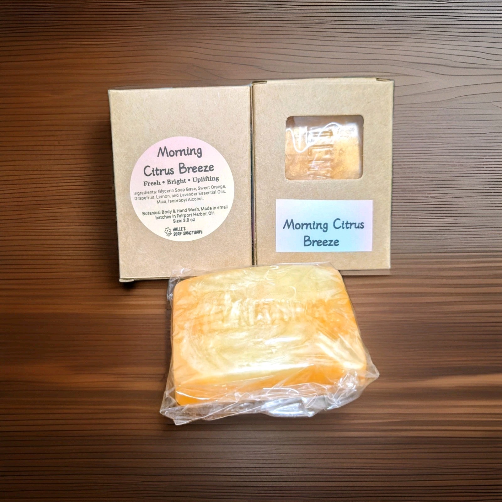 Morning Citrus Breeze, Handmade Goat Milk Soap, Sweet Orange, Grapefruit, Lemon