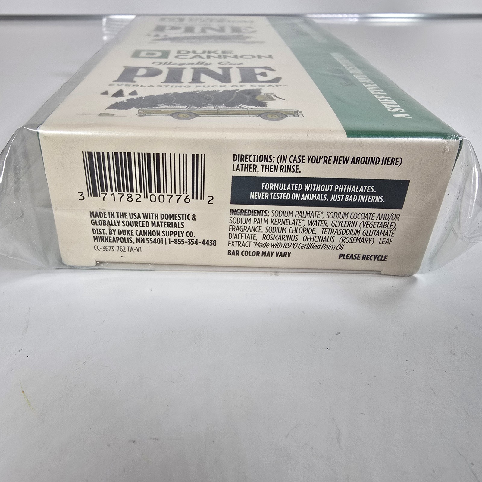 Duke Cannon Illegally Cut Pine Soap Lot of 2 Everlasting Puck 5oz Sealed