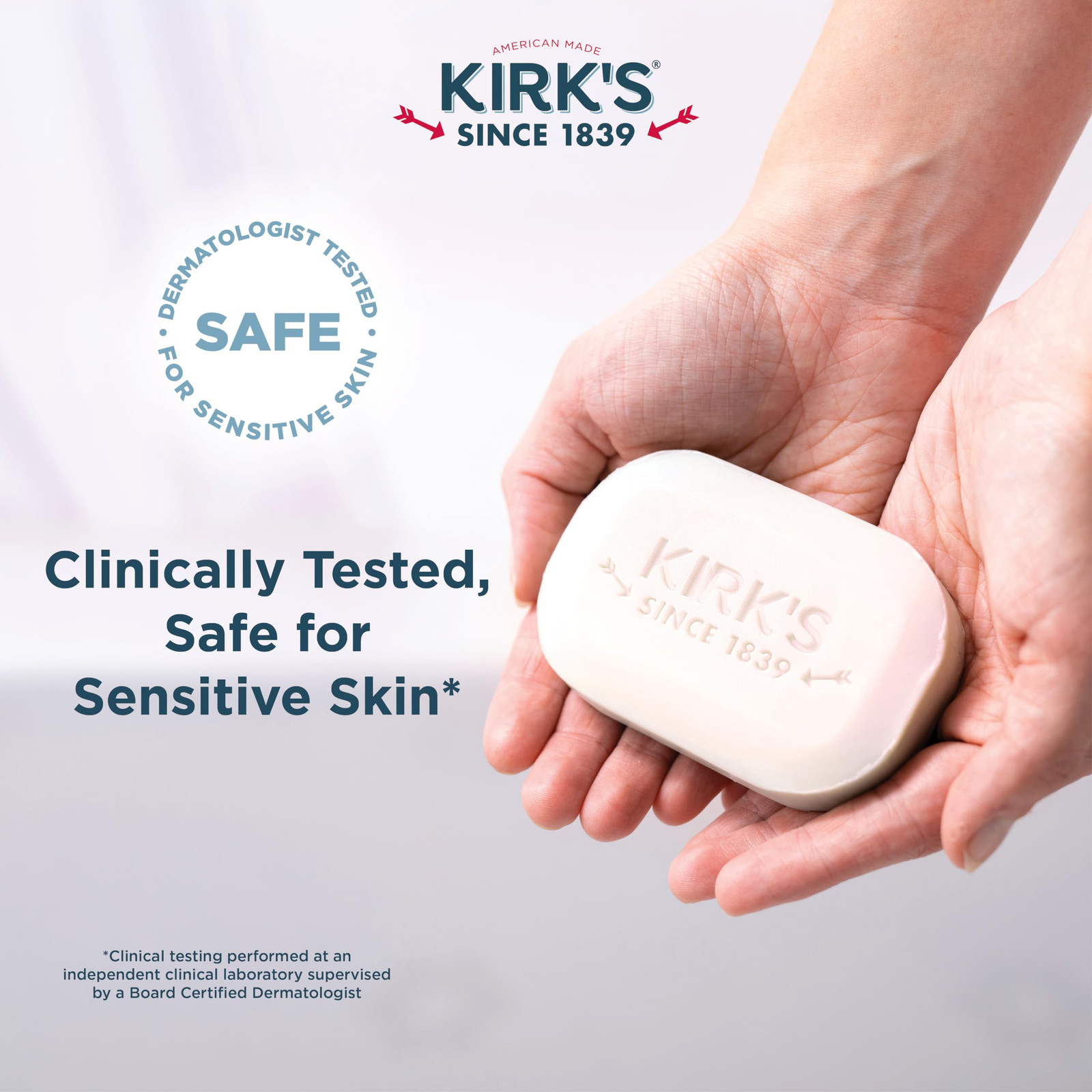 Kirk’s Gentle Castile Soap 4 Ounce Pack of 24 Vegan Fragrance Free Soap