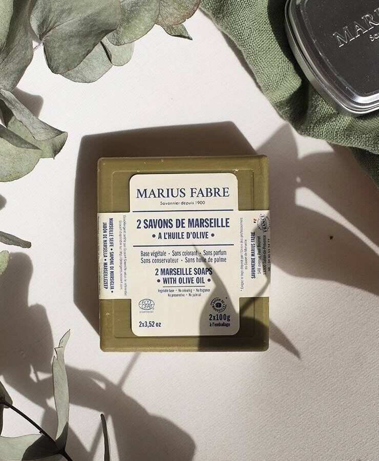 Marius Fabre Marseille Soaps 2x100g (2 x 3.53 oz) All Skin Gentle Bars,…