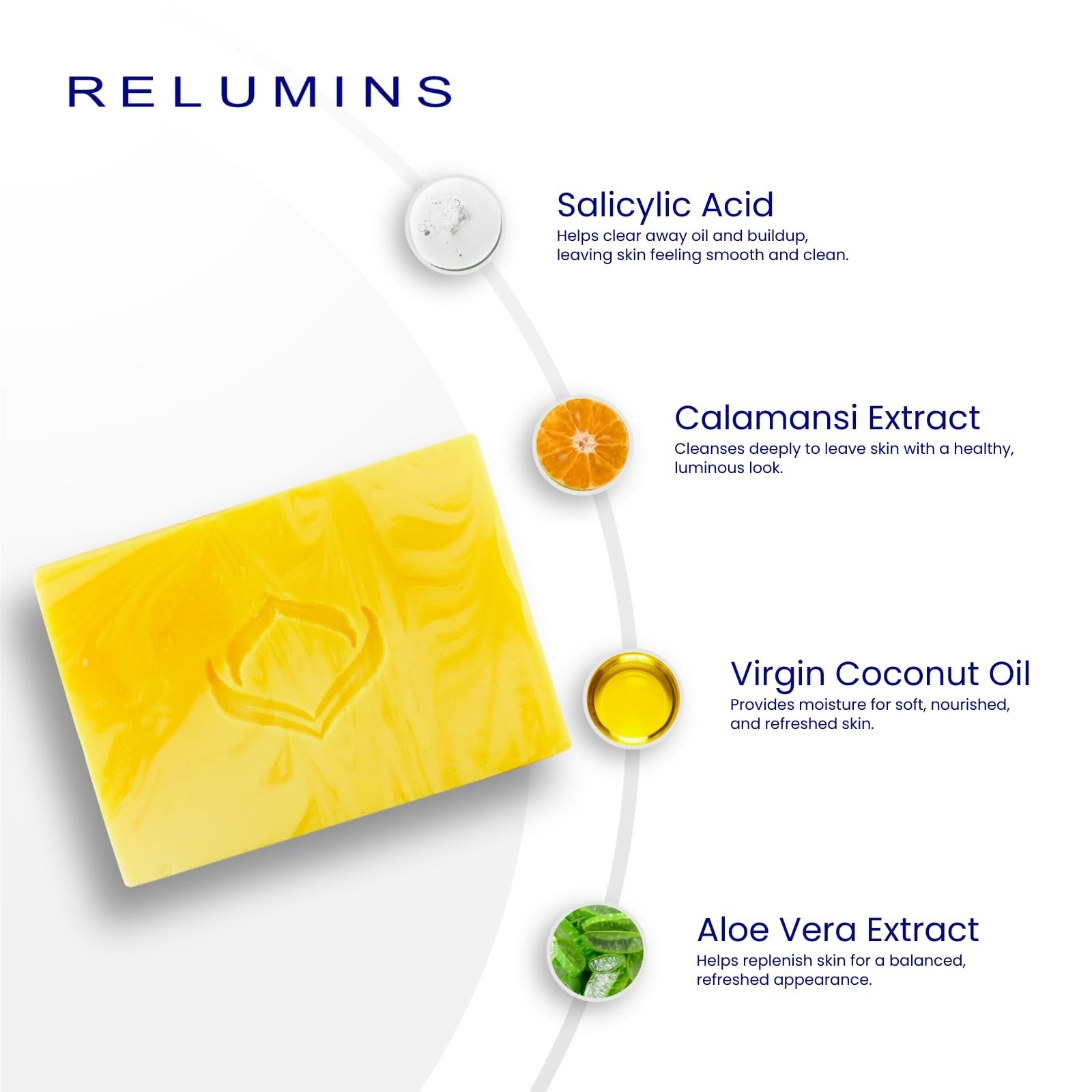 Relumins Authentic Professional Clear Soap with Calamansi & Salicylic Acid 135g