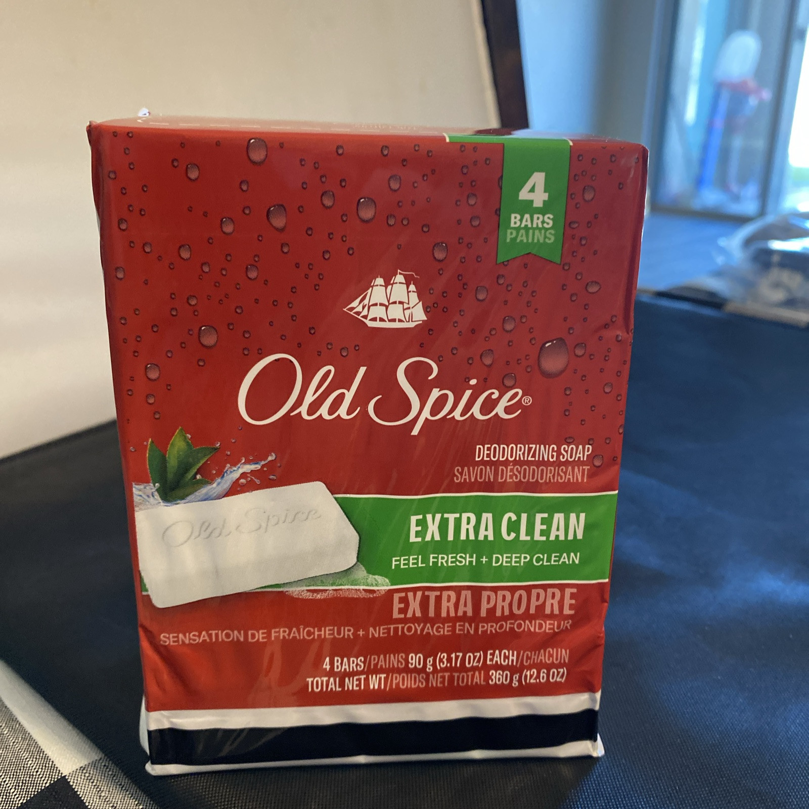 Old Spice Deodorant Soap Extra Clean 4 Bars New
