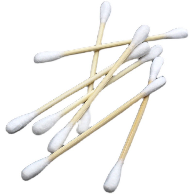 100pcs Wooden Handle Stick Cotton Swabs Buds Cleaning Tool Medical Makeup Beauty