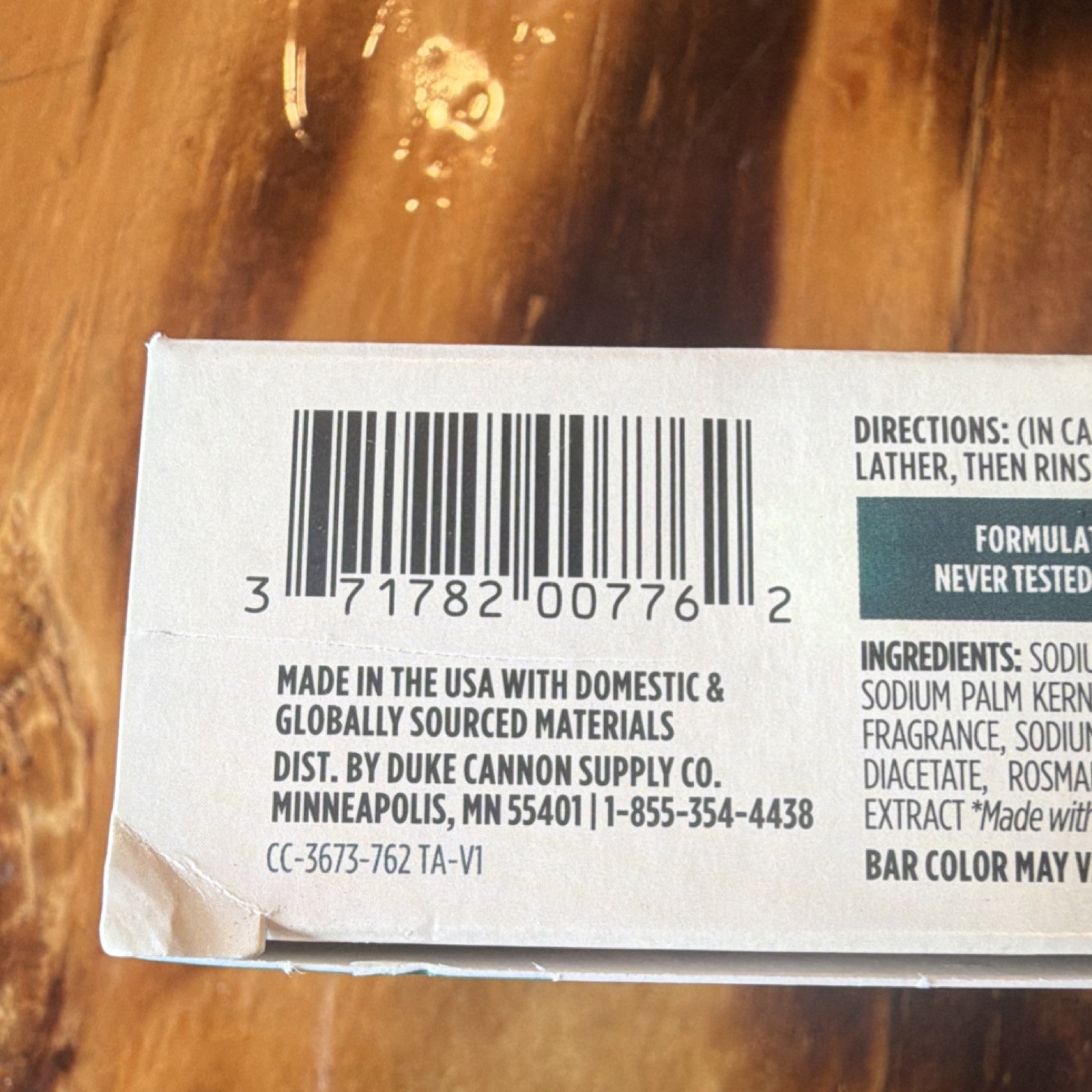 5 Bars Duke Cannon Pine Scent Triple-Milled Body Bar Soap 5 oz Natural Oils