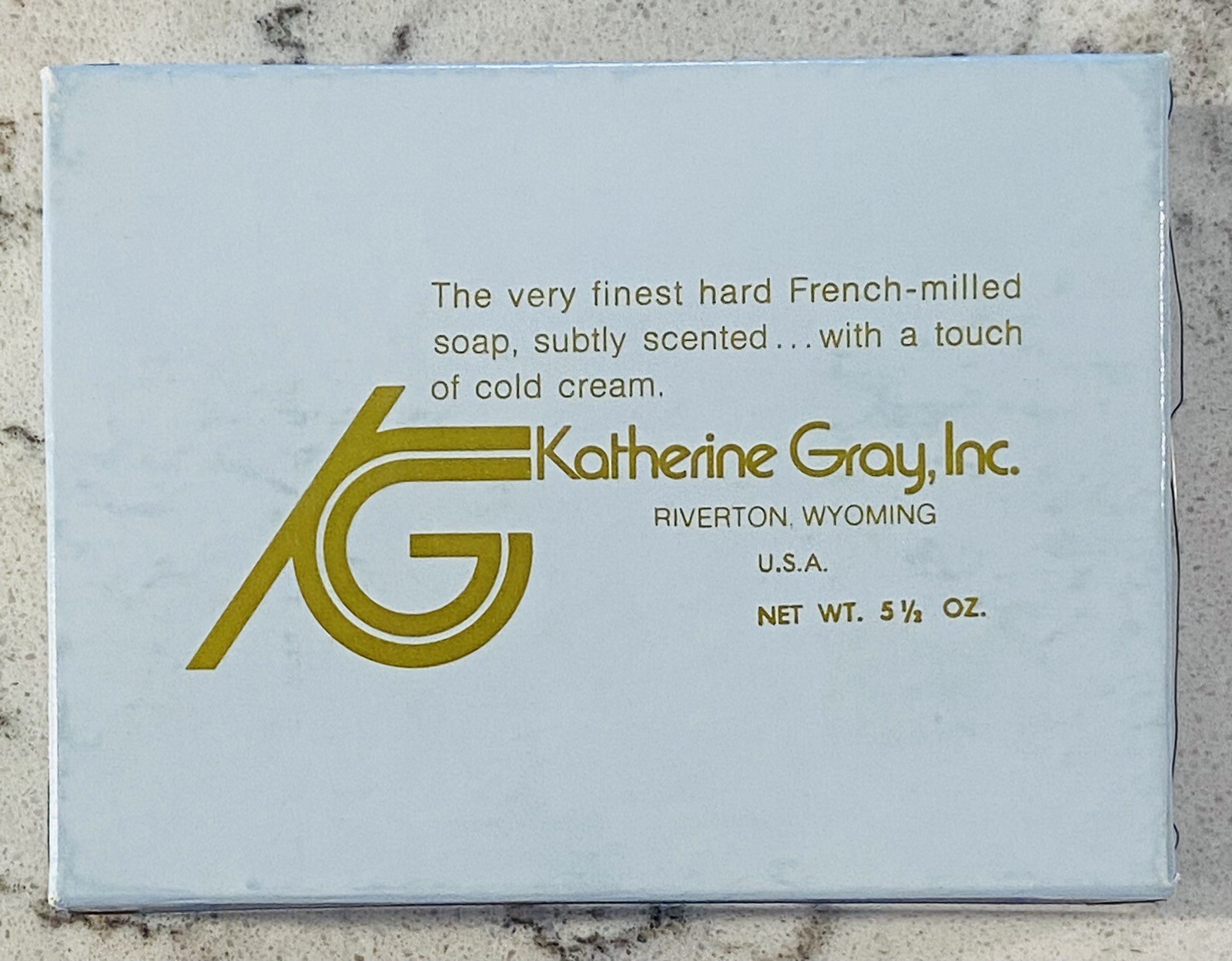 SEALED VINTAGE KATHERINE GRAY 5 1/2 OZ ” C ” PERSONALIZED FRENCH MILLED SOAP