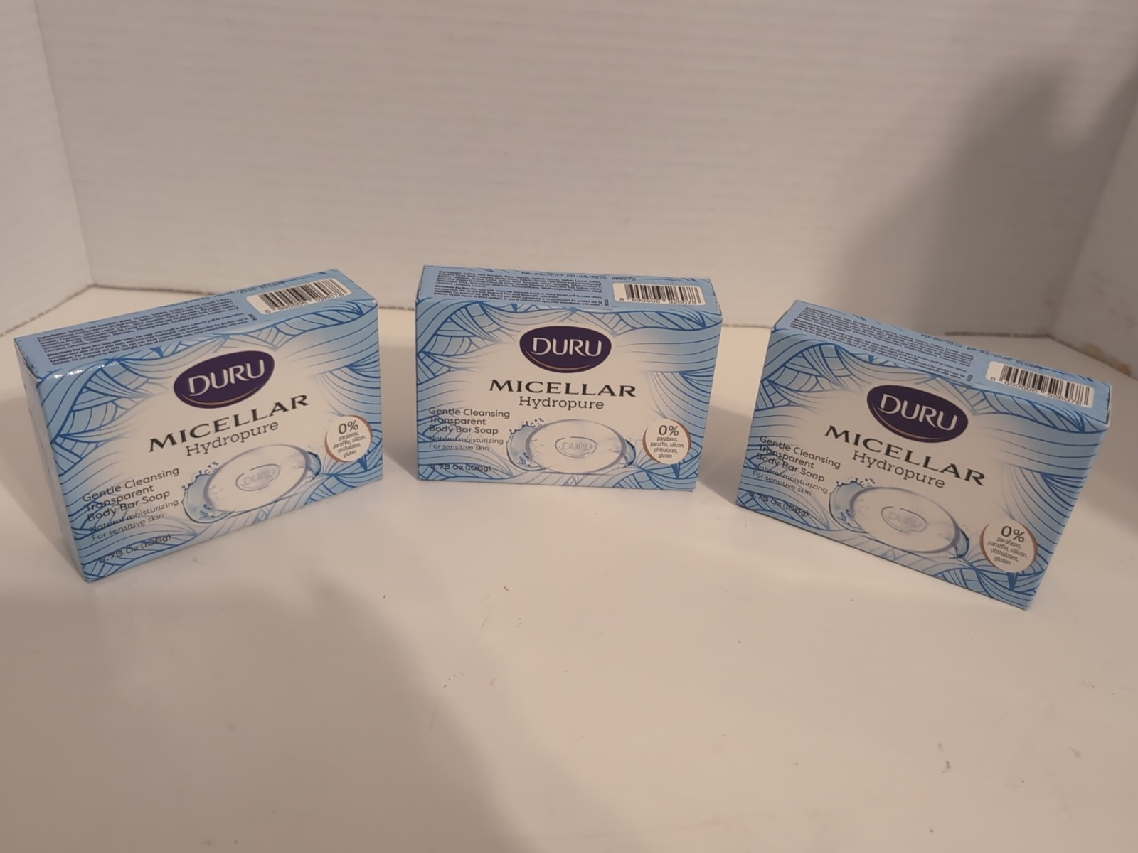 DURU MICELLAR HYDRO PURE GENTLE CLEANSING BODY BAR SOAP (3) Bars New!!!