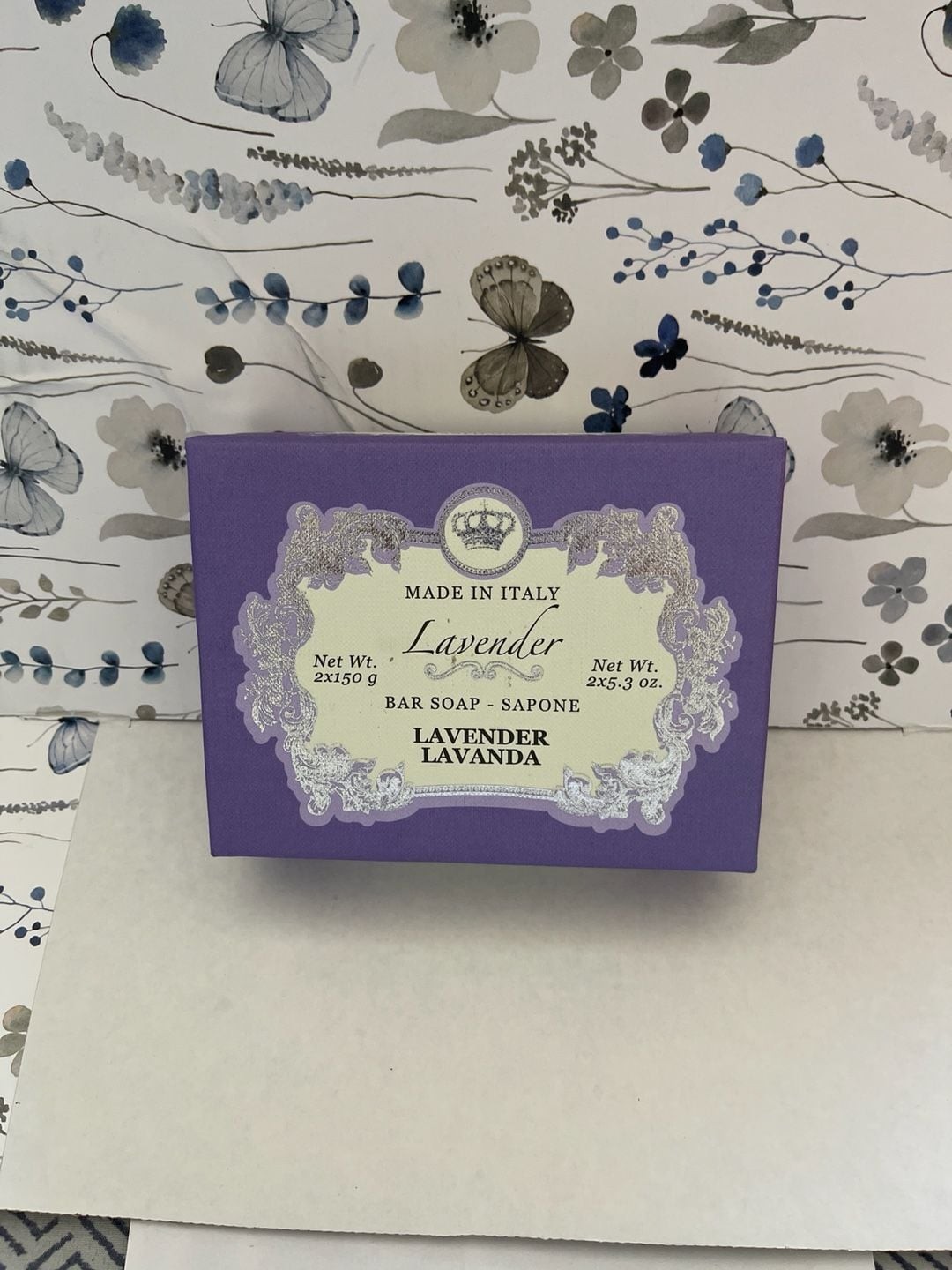 Saponificio Artigianale Fiorentino Lavender Soap 2-Bar Gift Set Made in Italy