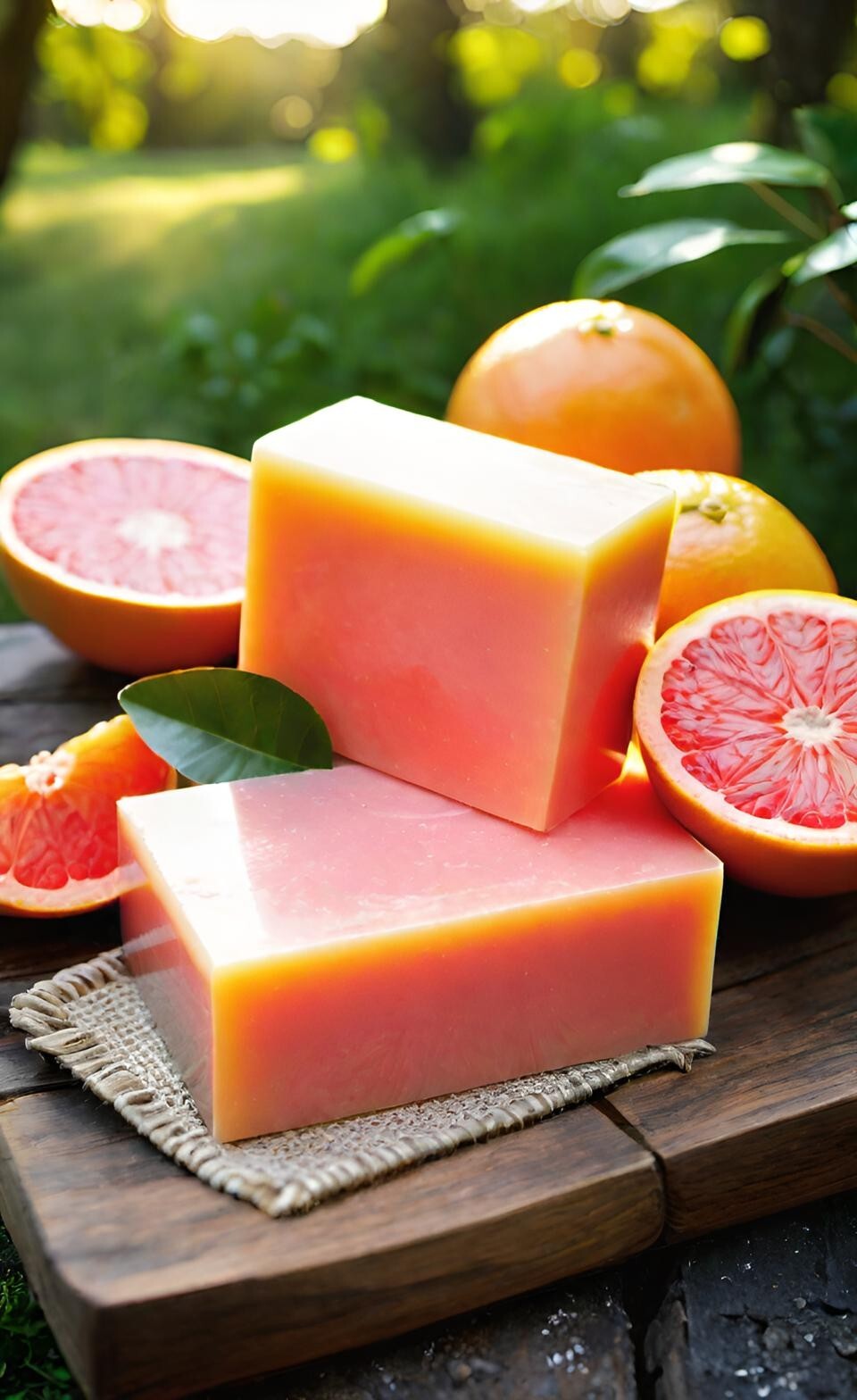 Grapefruit Handmade Organic Soap Bar Natural Oil Wonderful Scent Premium Body