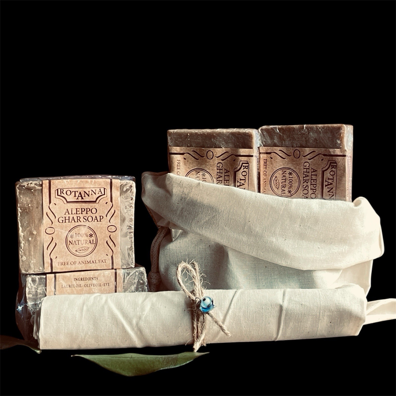 4/PK ROTANNA ALL NATURAL OLIVE OIL LAUREL OIL SOAP BAR FOR PSORIASIS N ECZEMA.