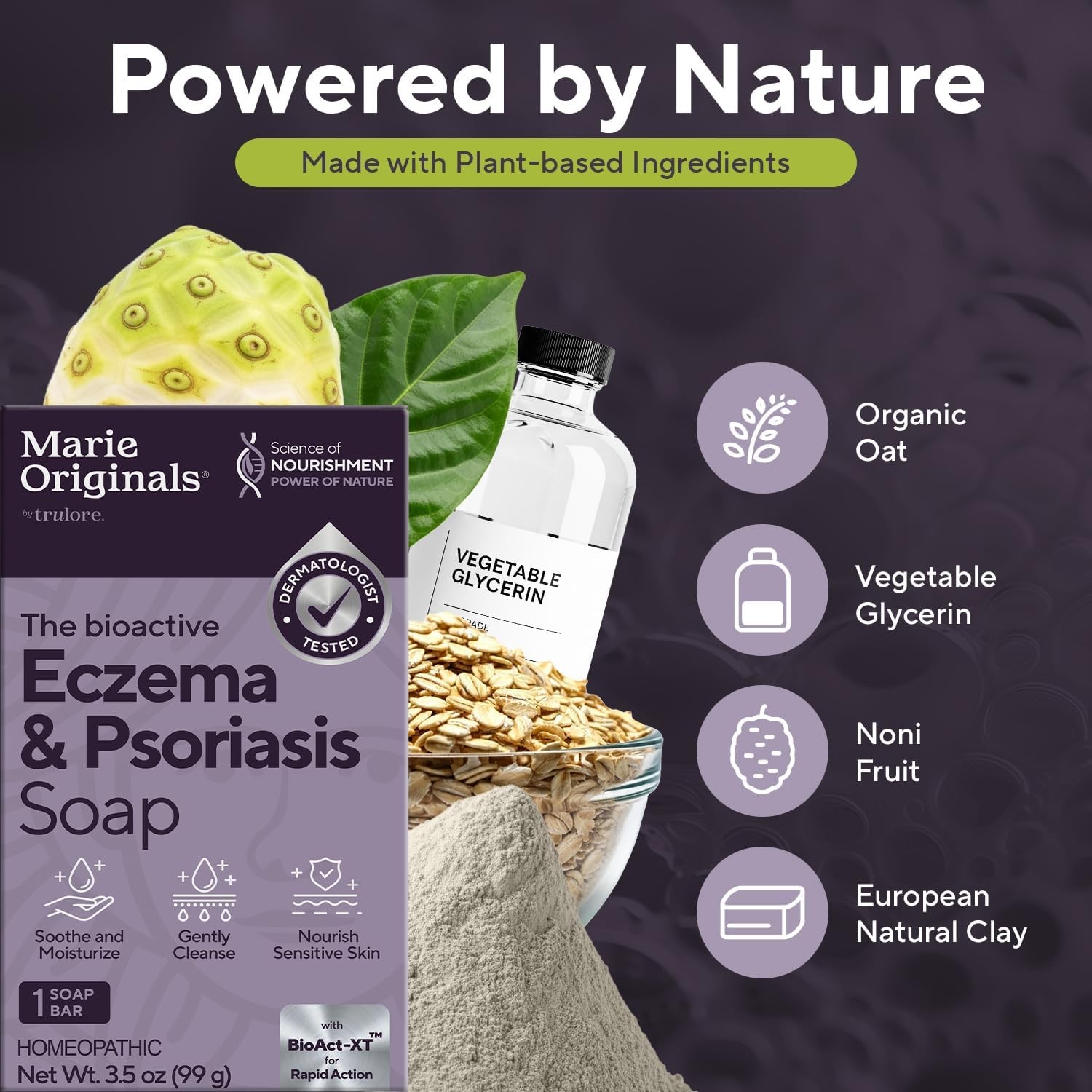 Eczema Face Soap Body Wash Bar – All Natural Psoriasis, Dermatitis Treatment for