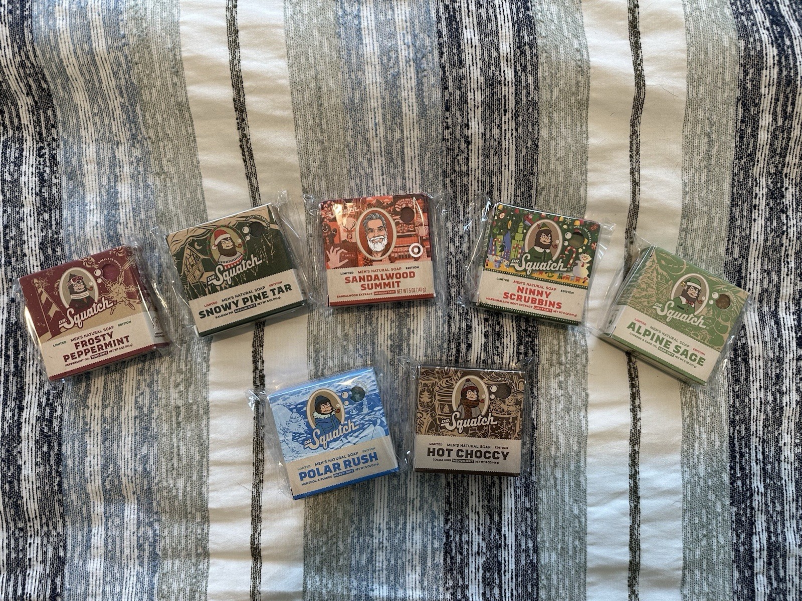 Dr Squatch Holiday Soap Huge Bundle of 7 Limited Edition Bars!